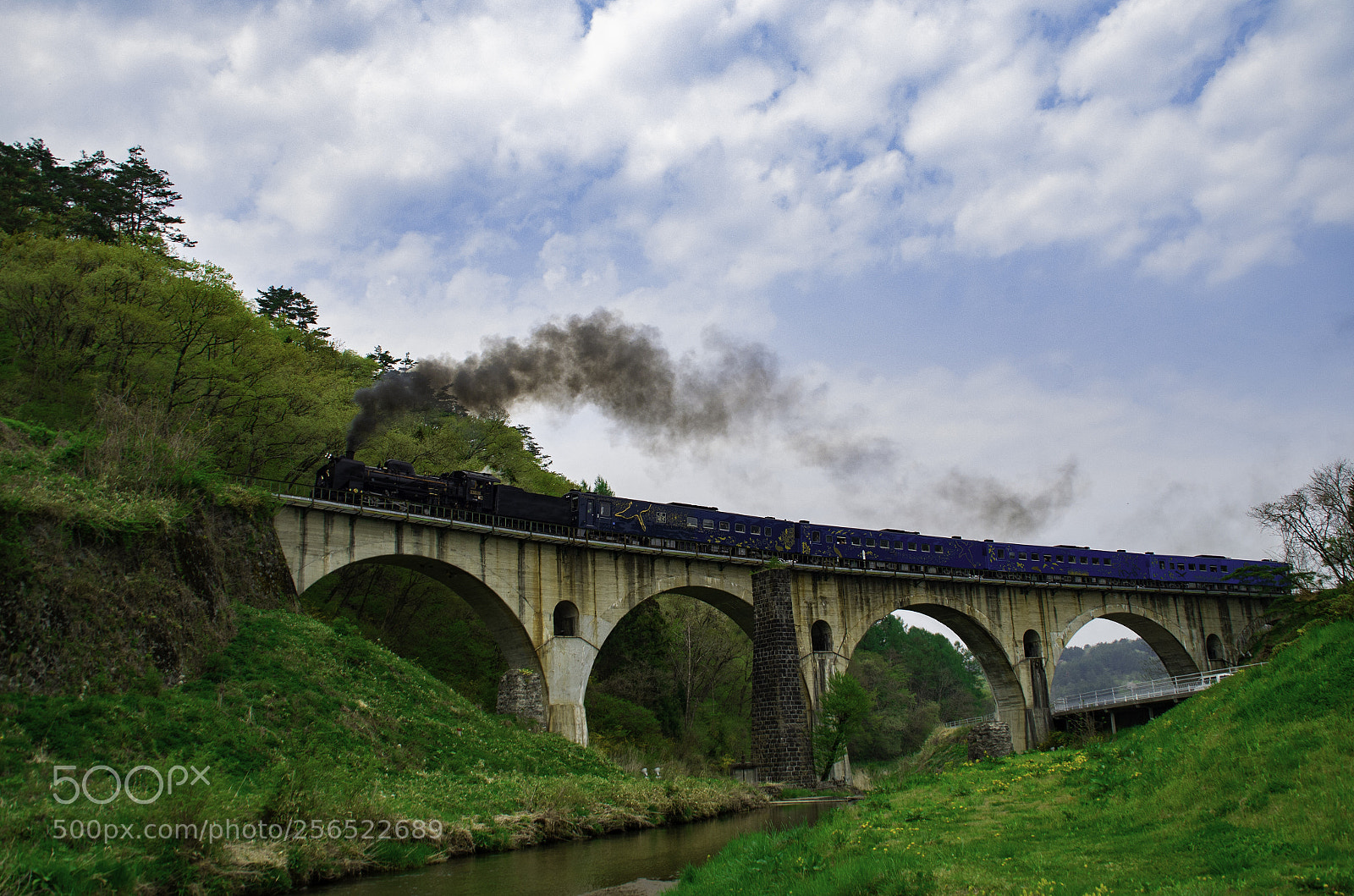 Pentax K-50 sample photo. Picturesque train photography