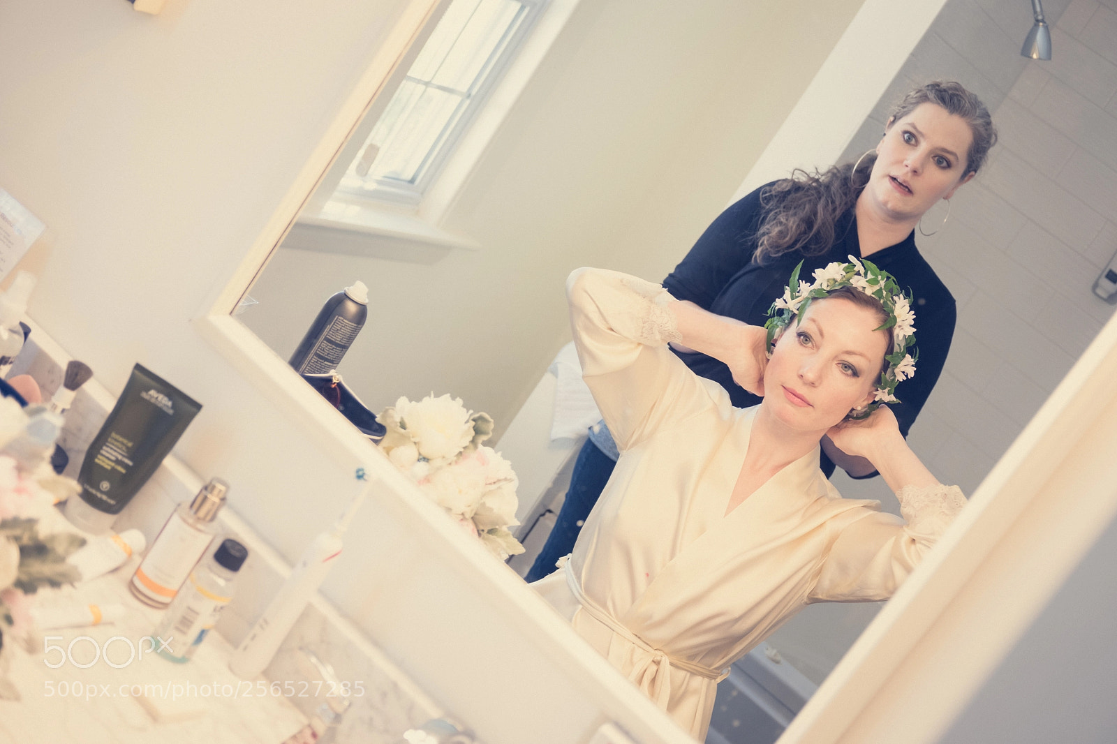 Fujifilm X100F sample photo. Bride getting ready photography