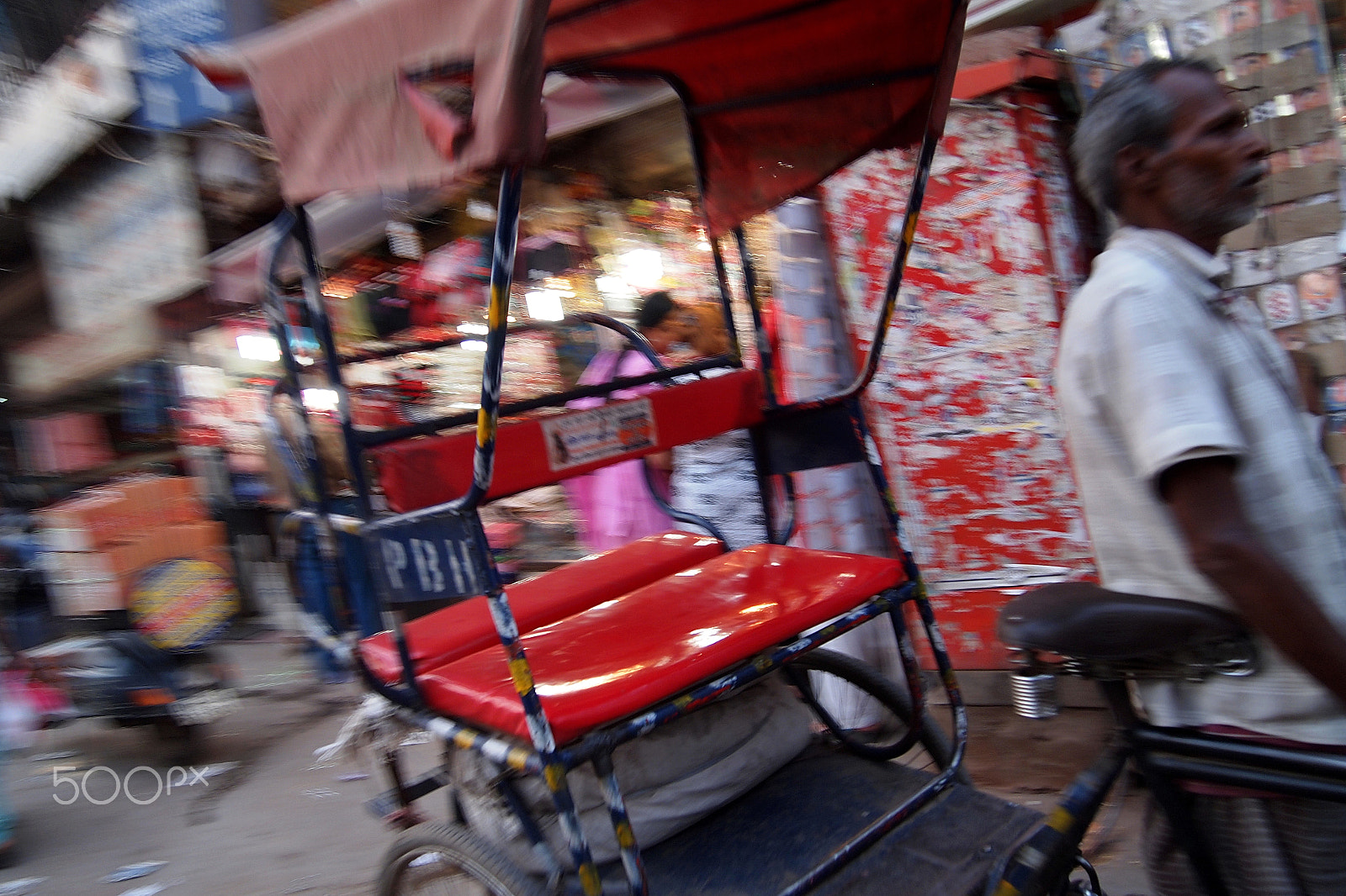 Olympus PEN E-PL2 sample photo. Rickshaw photography