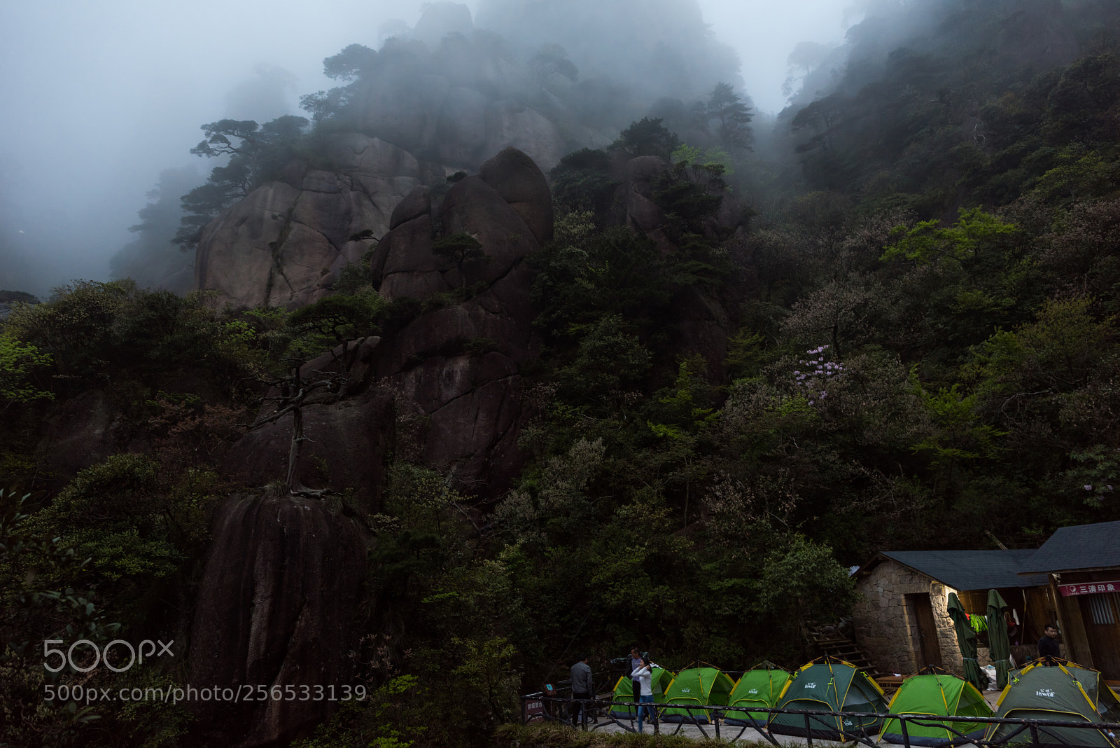 Nikon D810 sample photo. Camping in sanqingshan mountains, 三清山露营地 photography