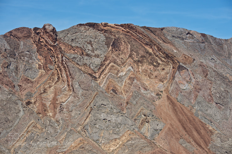 Nikon D4 sample photo. Stripes through rock photography