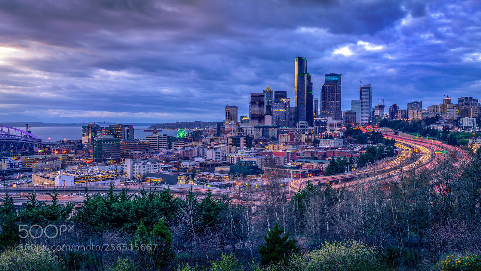 Sony a7R III sample photo. Seattle at sunset photography