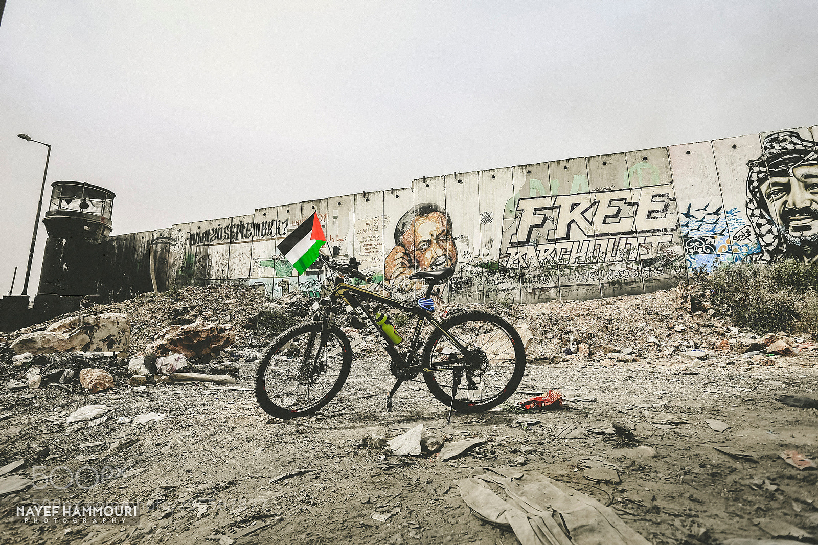 Canon EOS 6D sample photo. Free palestine in qalandia photography