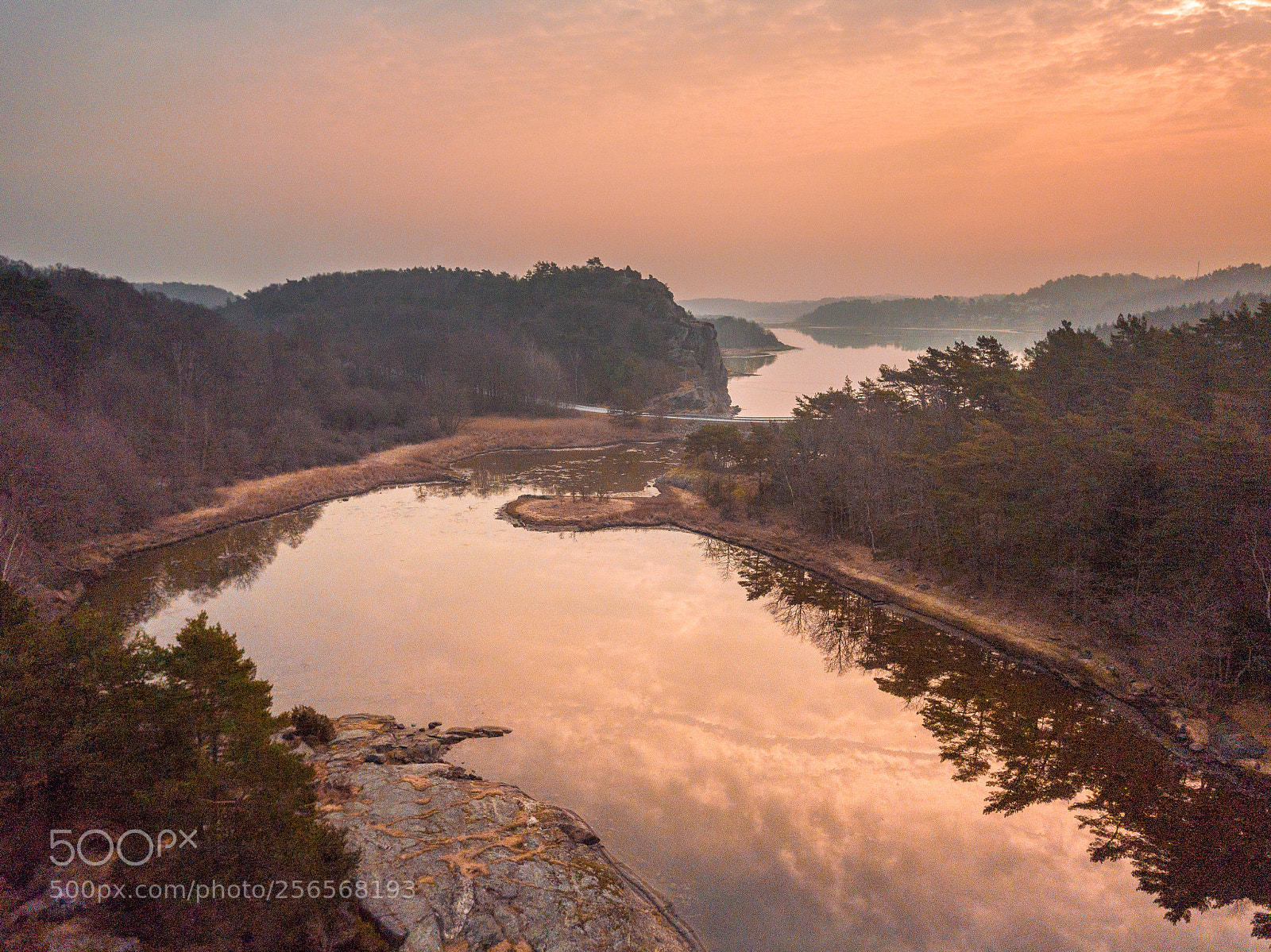 DJI FC220 sample photo. Sunset at the lake photography