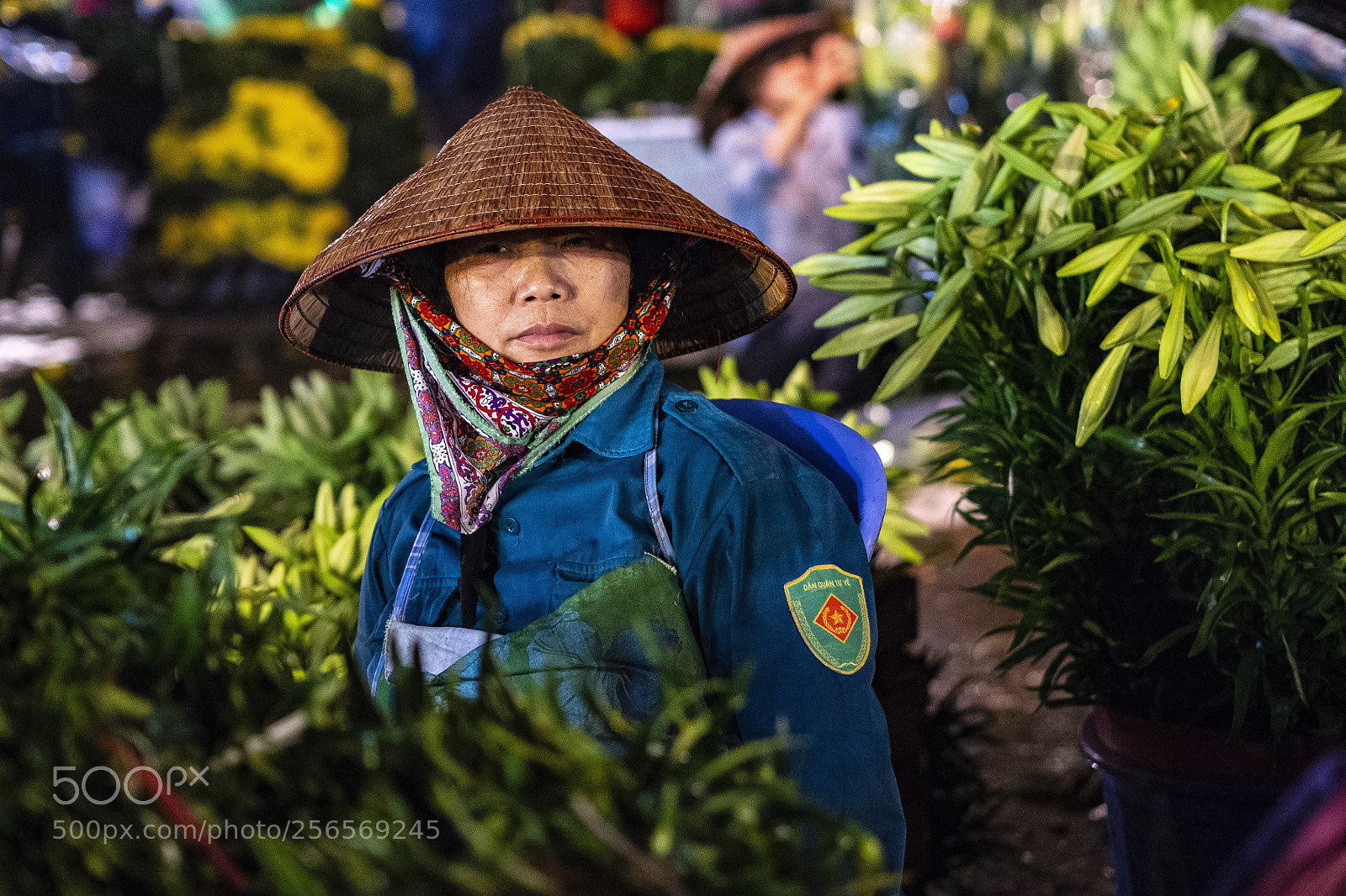 Olympus OM-D E-M10 II sample photo. Qug an flower market photography