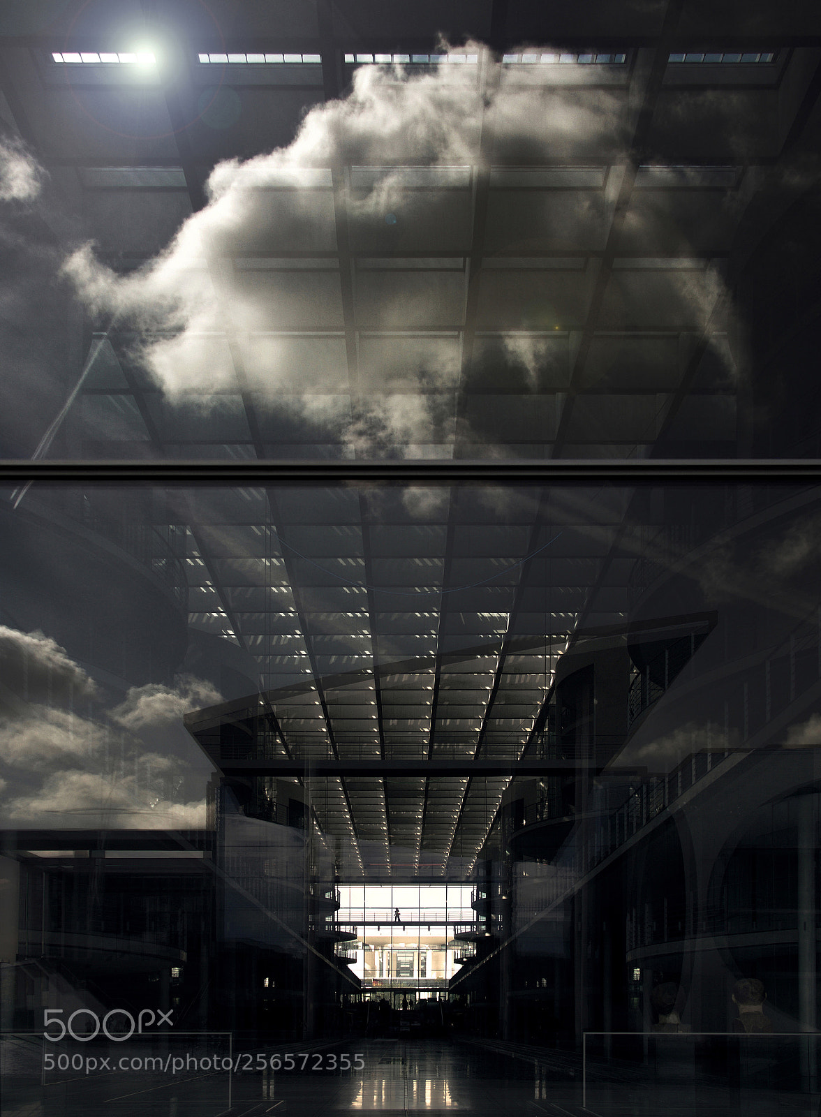 Canon EOS 80D sample photo. Government district in reflection photography