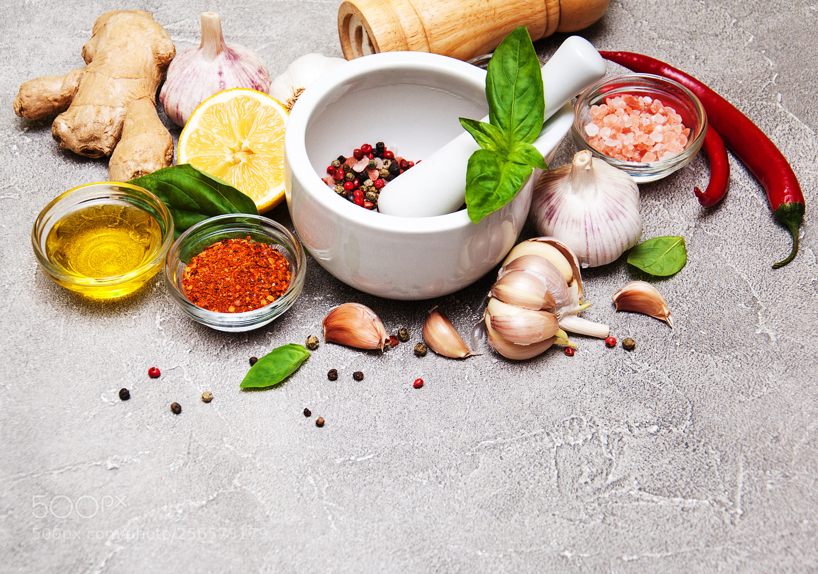 Nikon D90 sample photo. Different kind of spices photography