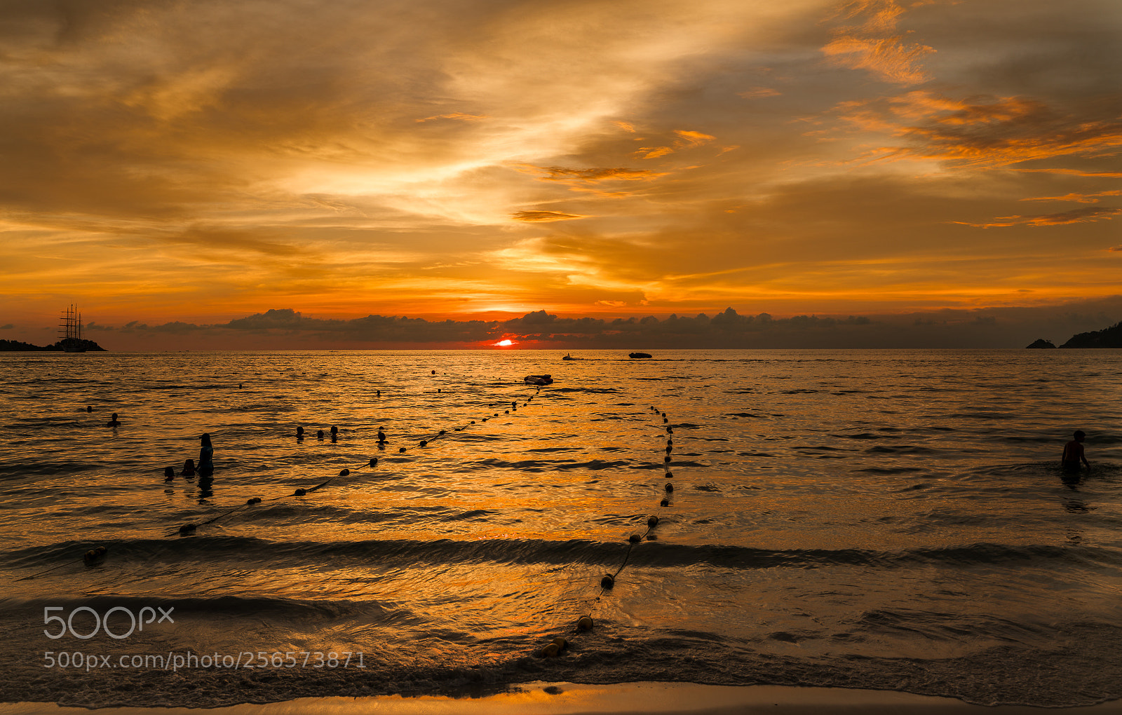 Sony a7R II sample photo. Patong beach sunset photography