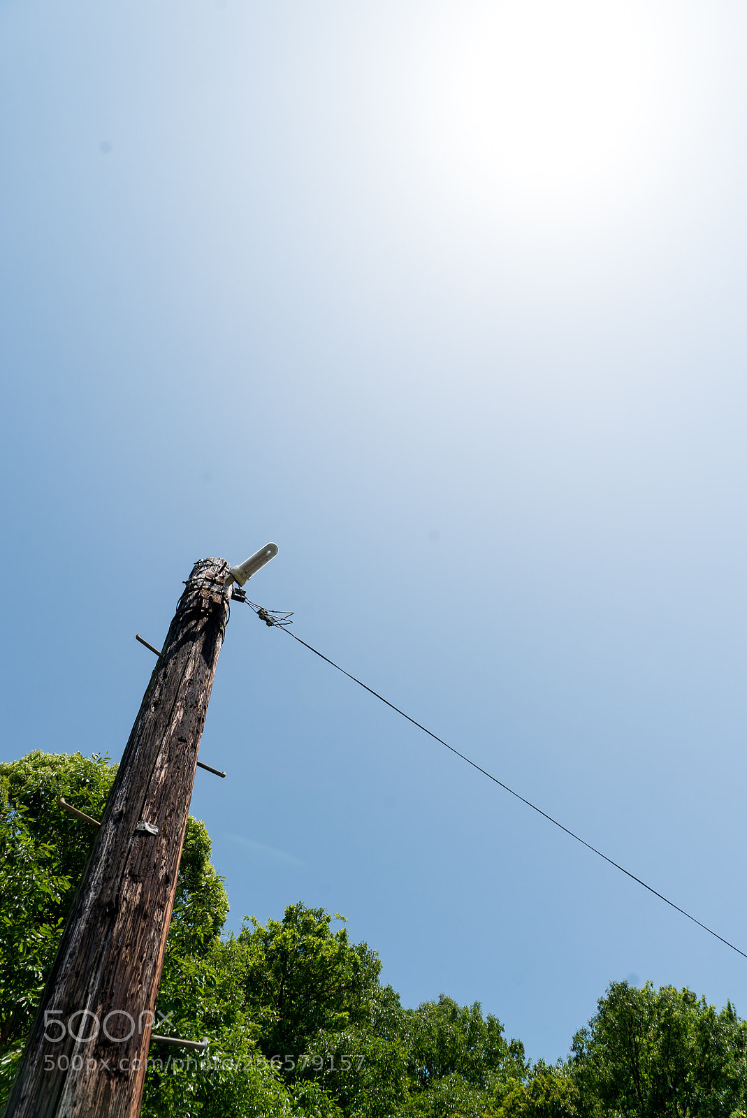 Sony a7S sample photo. Pole and sun photography