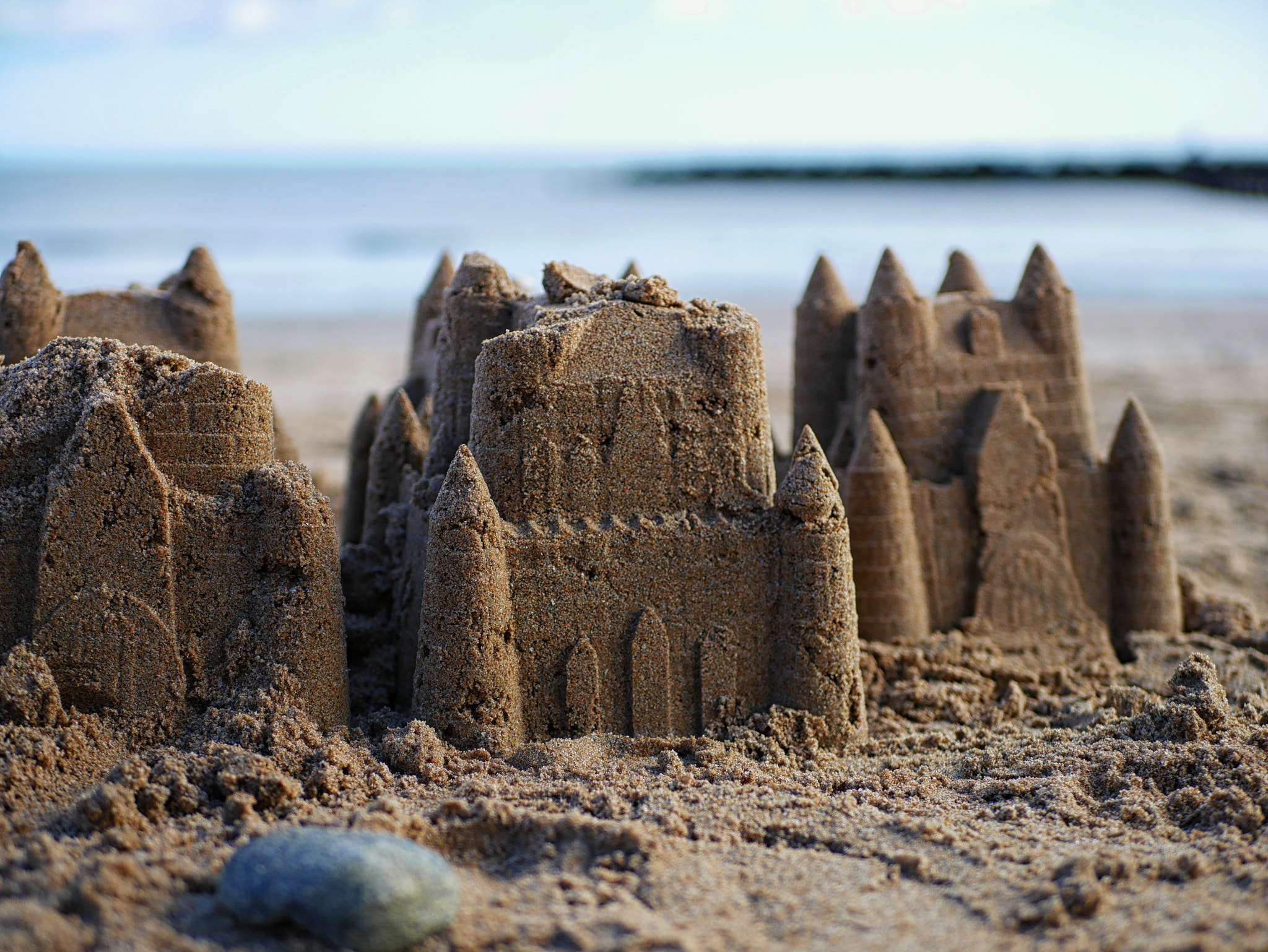 Panasonic Lumix DMC-GF7 sample photo. Sand castles photography