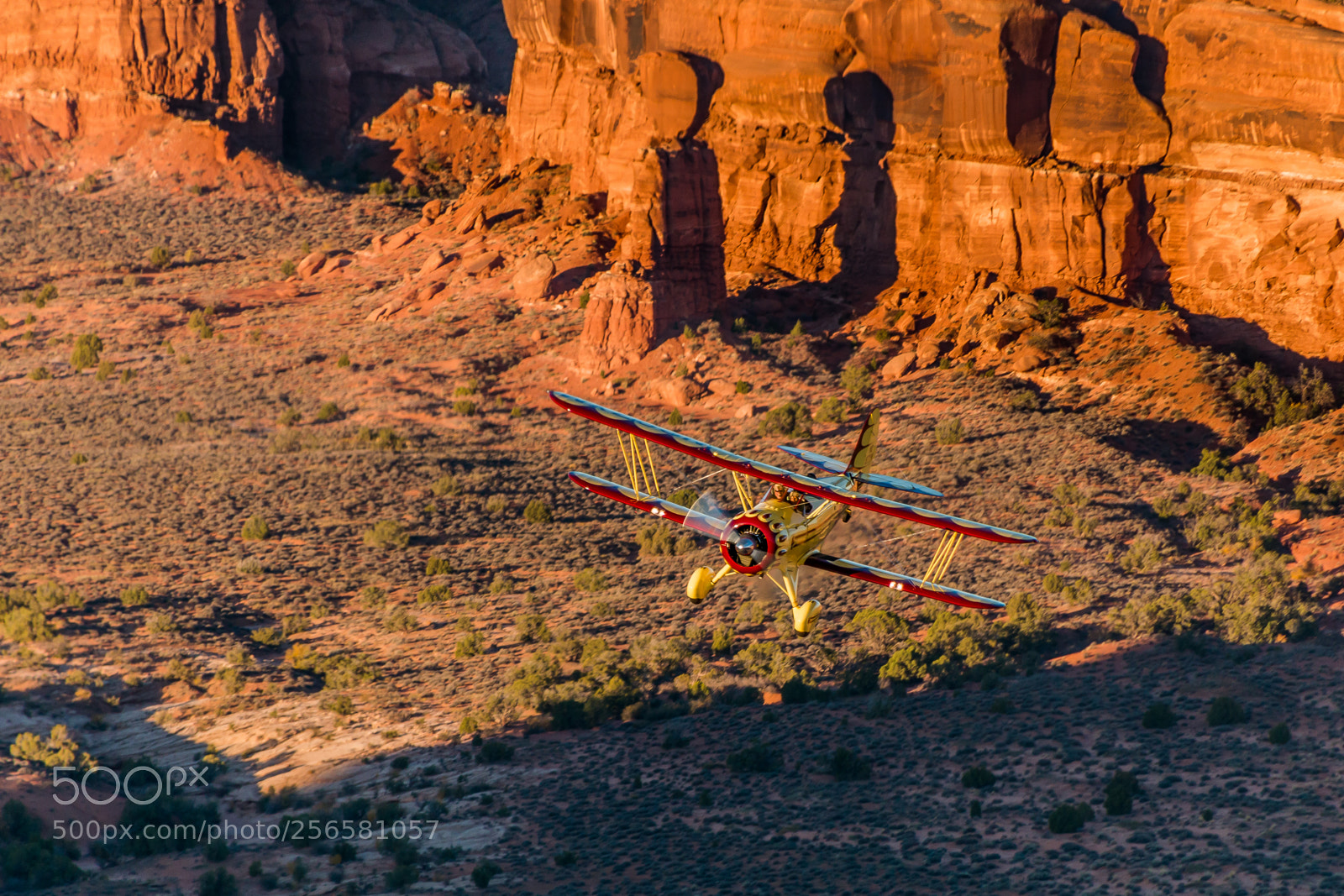 Canon EOS 70D sample photo. Biplane pass in canyon photography