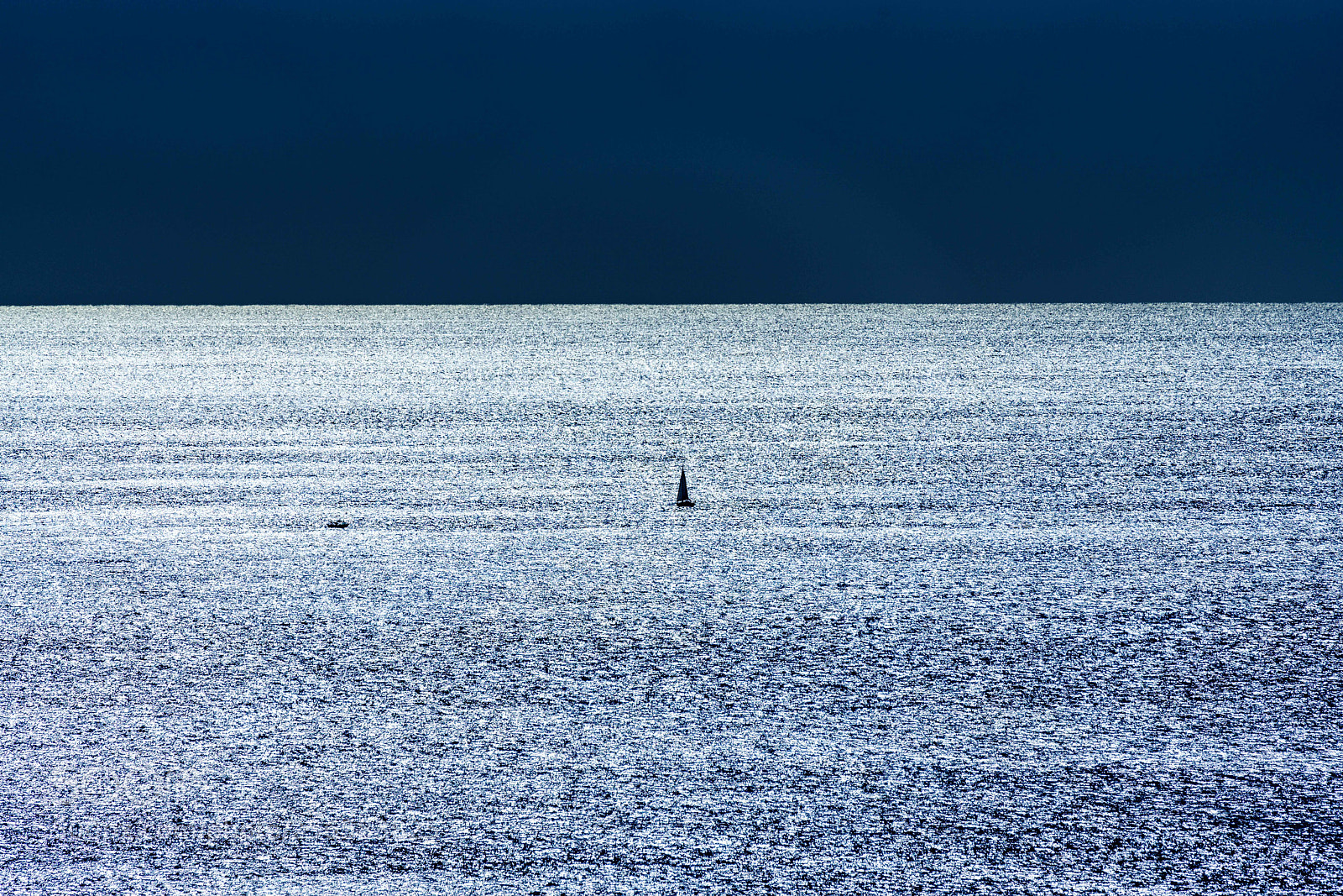 Sony a7R III sample photo. Moonscape with yacht photography