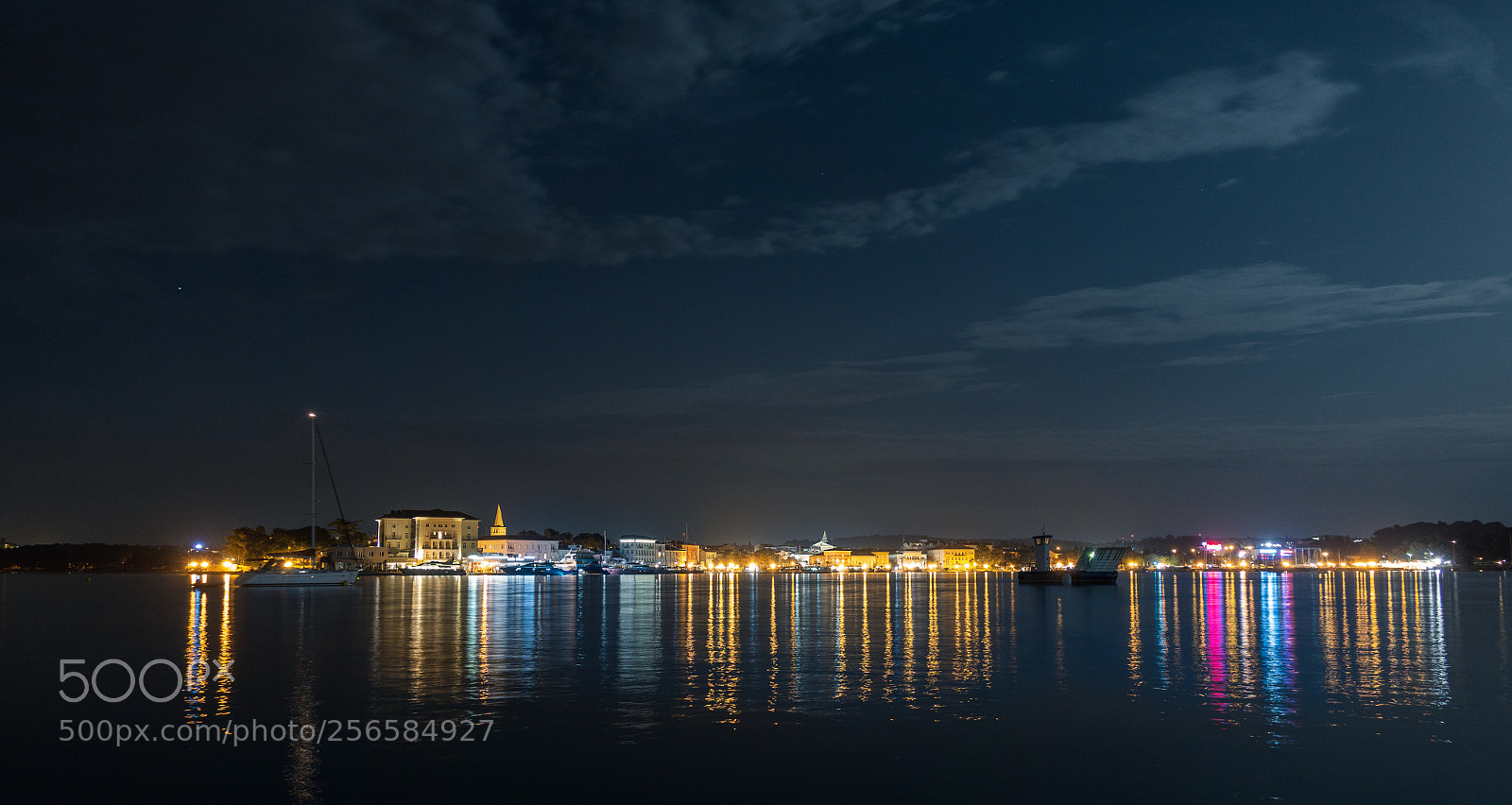 Sony DSC-RX100M5 sample photo. Porec, croatia at night photography