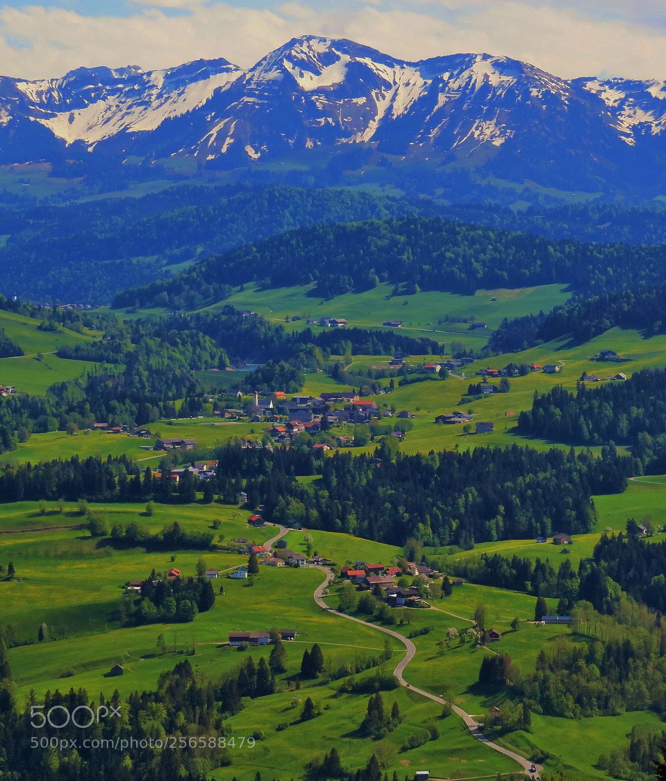 Canon PowerShot SX50 HS sample photo. Alps view from sulzberg photography
