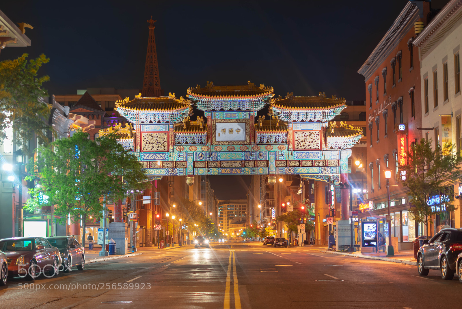 Sony a7R sample photo. Chinatown arc in washington photography