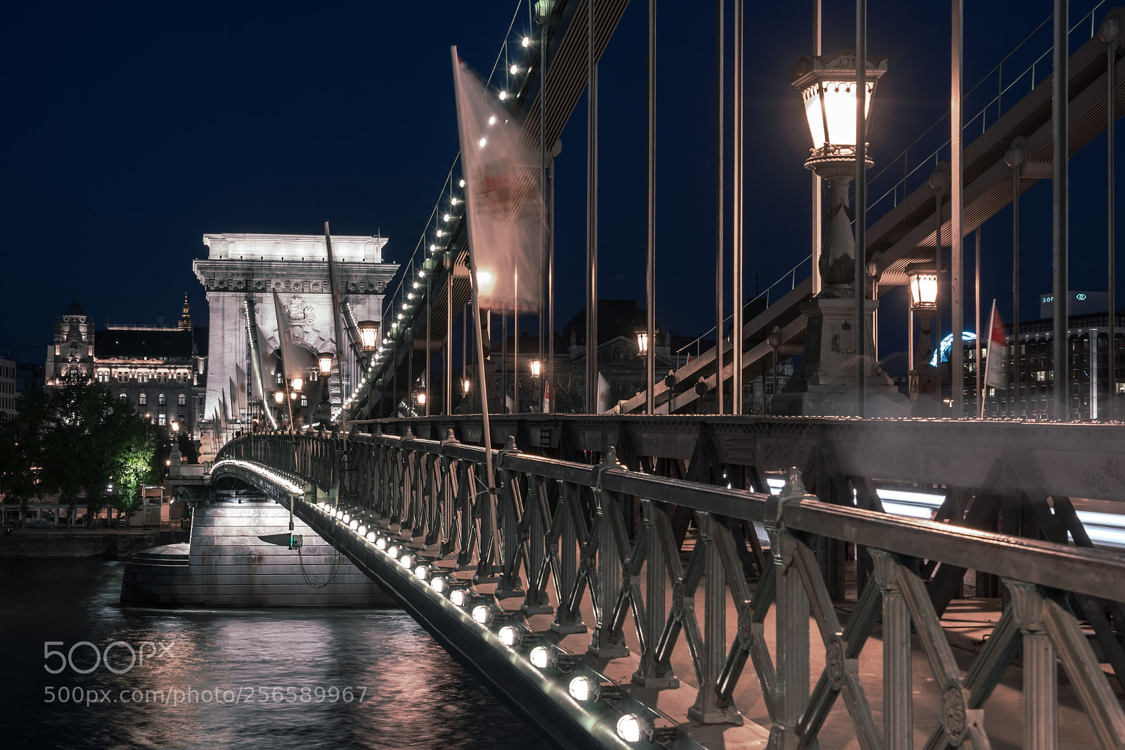 Sony a7R III sample photo. Night chain photography