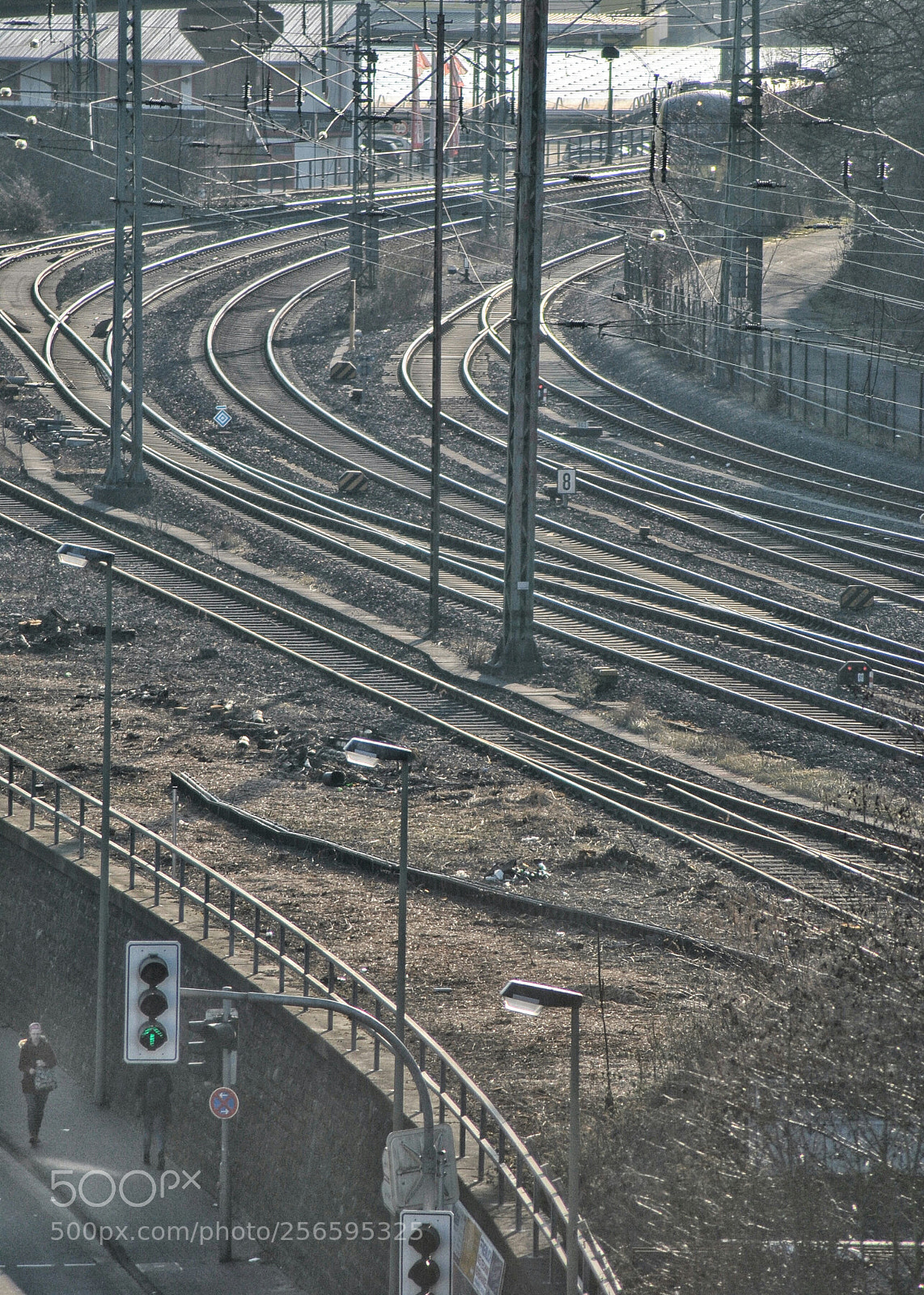 Nikon D3000 sample photo. Bahngleise photography