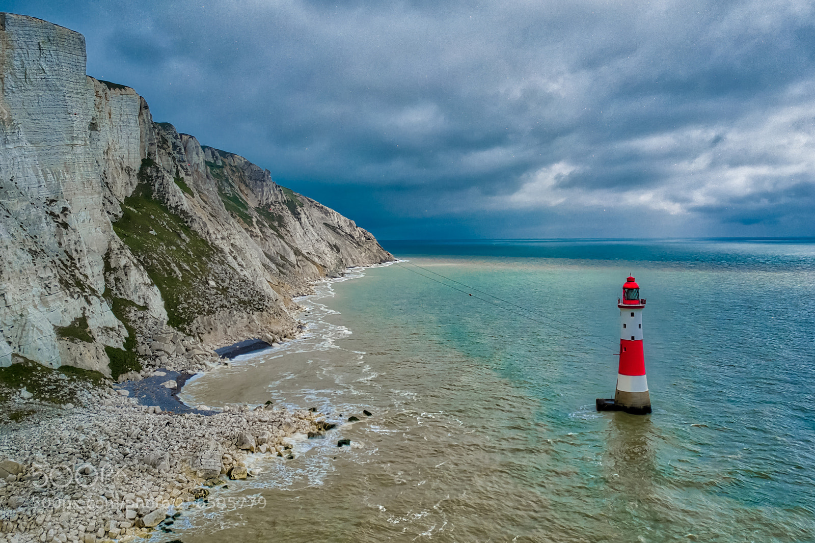 DJI FC220 sample photo. Beachy head lighthouse photography