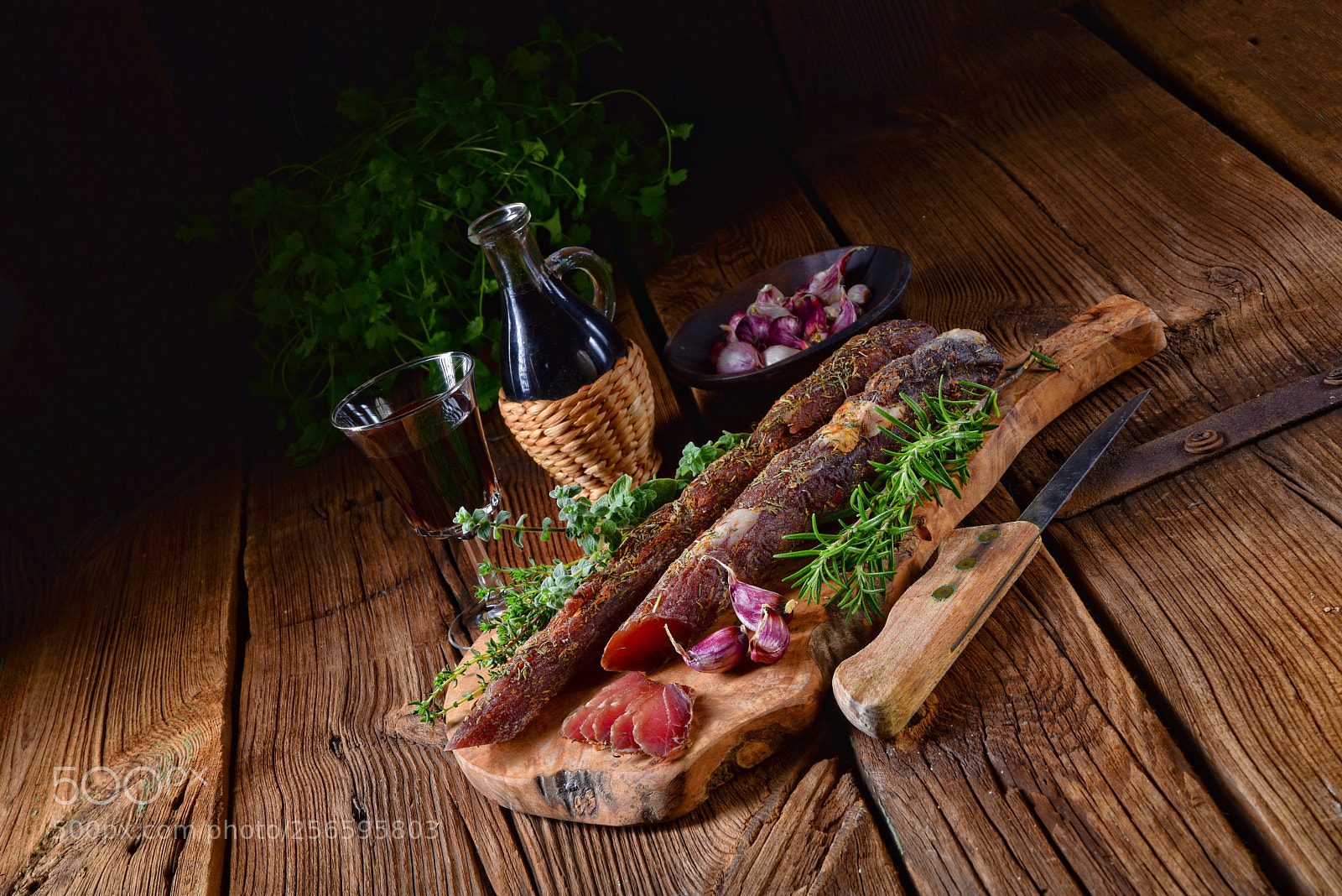 Nikon D810 sample photo. Dried sirloin with herbs photography
