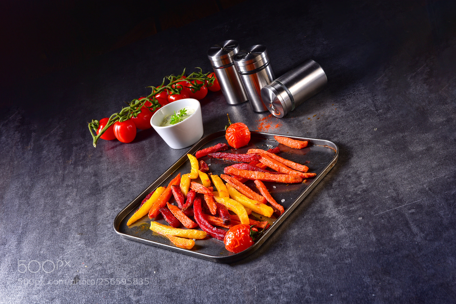 Nikon D810 sample photo. Colorful vegetable fries from photography
