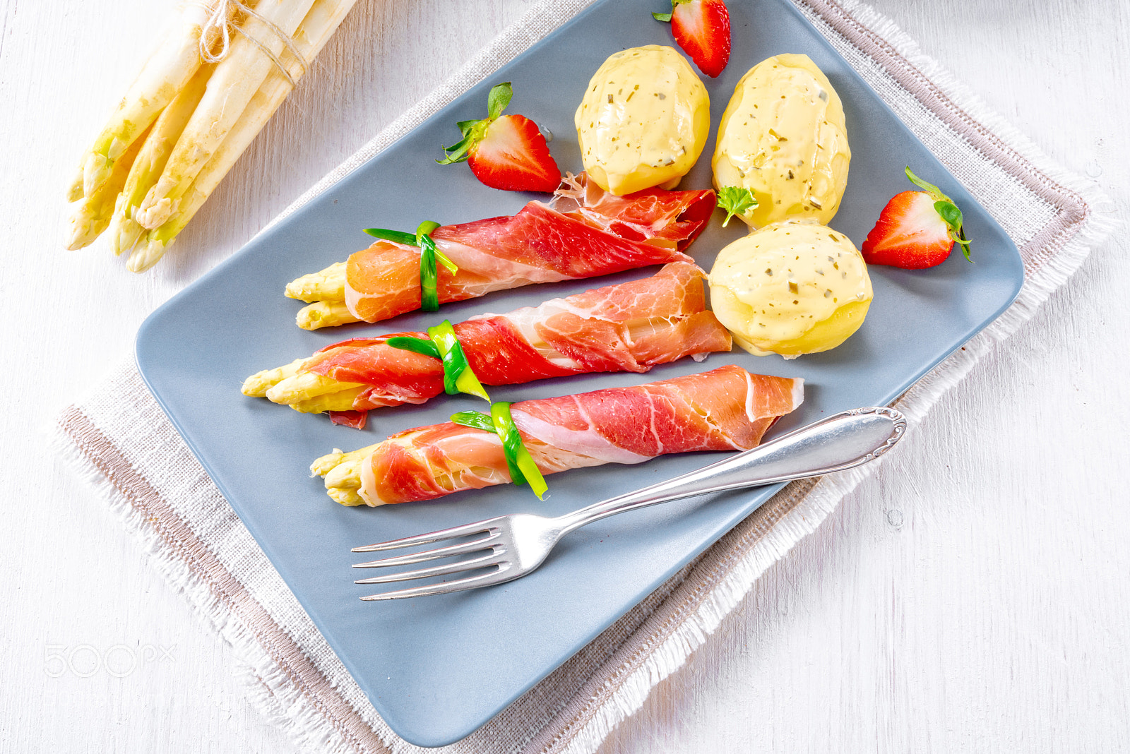 Nikon D810 sample photo. Asparagus ham rolls with photography