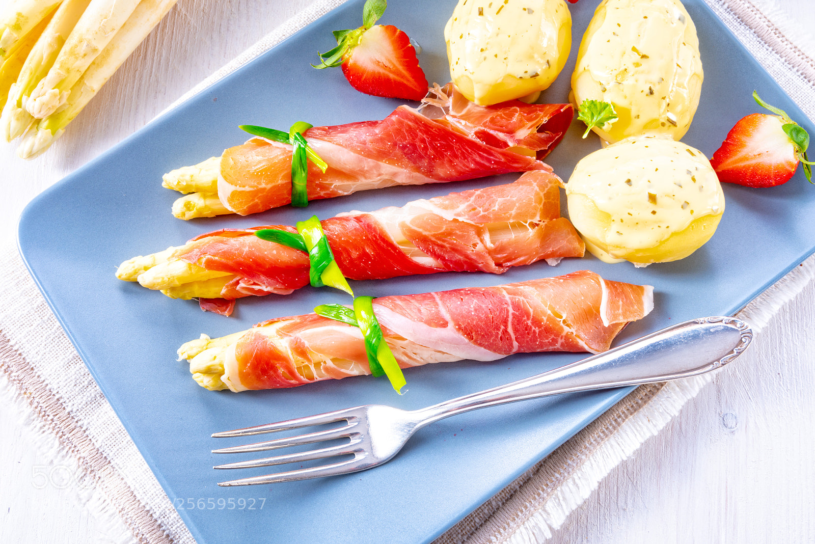 Nikon D810 sample photo. Asparagus ham rolls with photography
