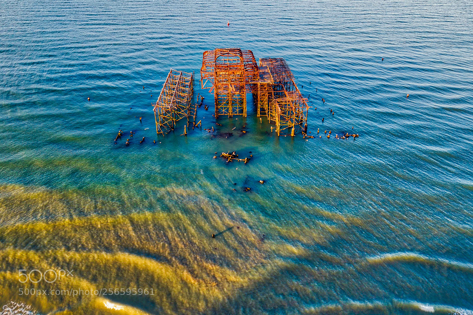 DJI FC220 sample photo. Old brighton pier 1 photography