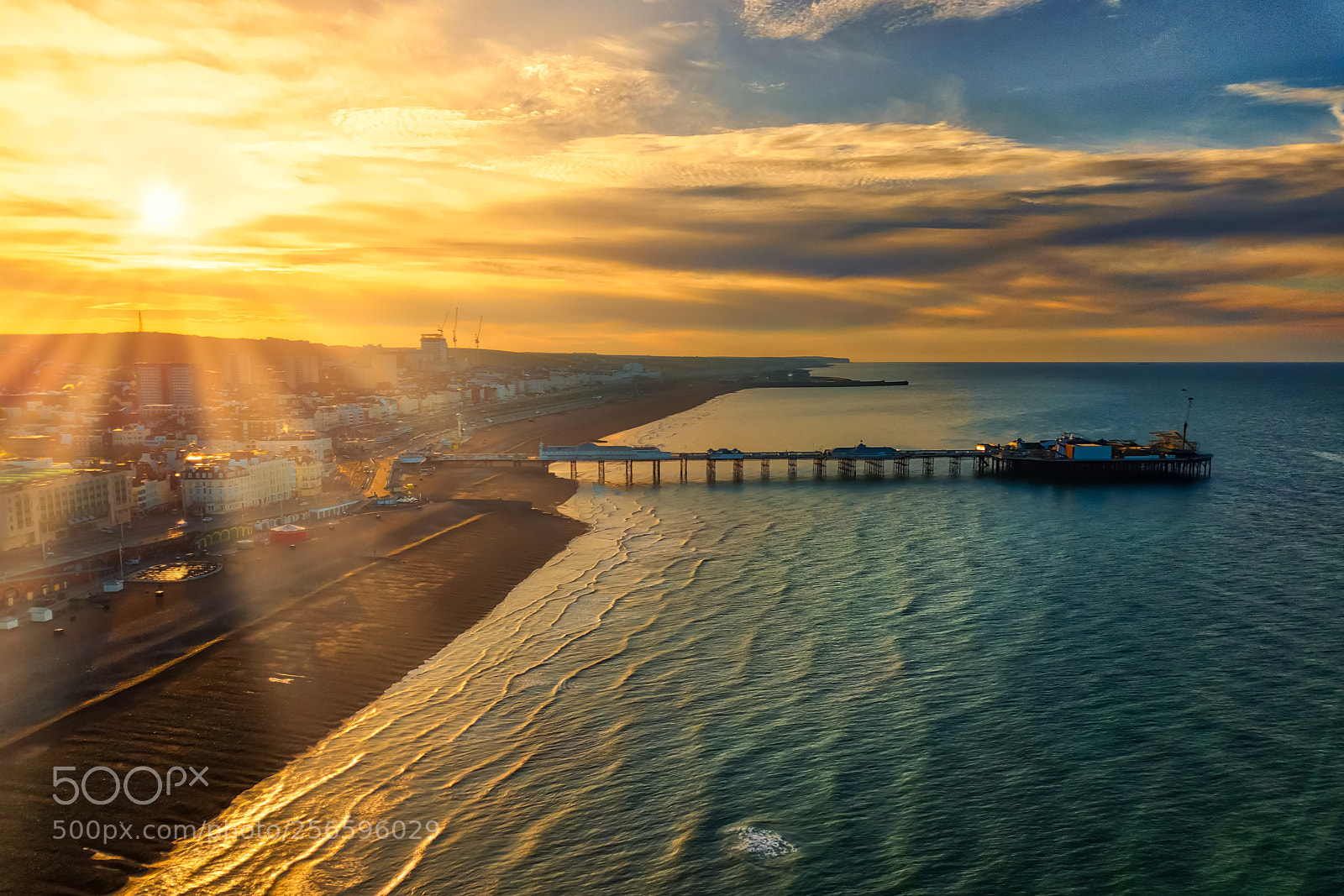 DJI FC220 sample photo. Morning in brighton photography