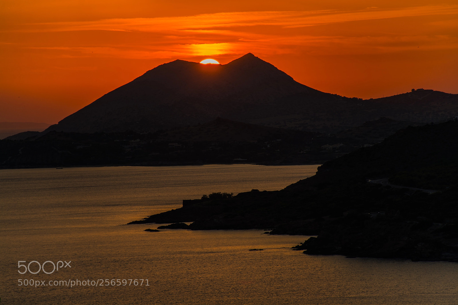 Nikon D7100 sample photo. Sunset in cape sounio photography