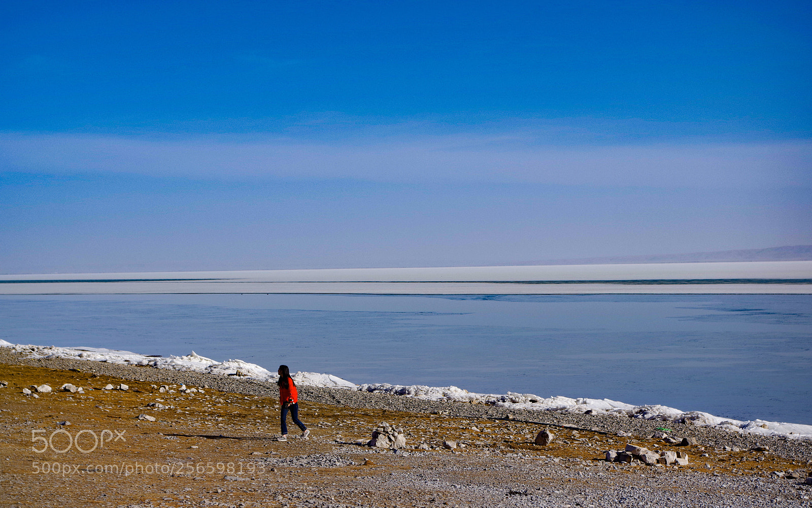 Pentax K-70 sample photo. 冰封的青海湖 photography