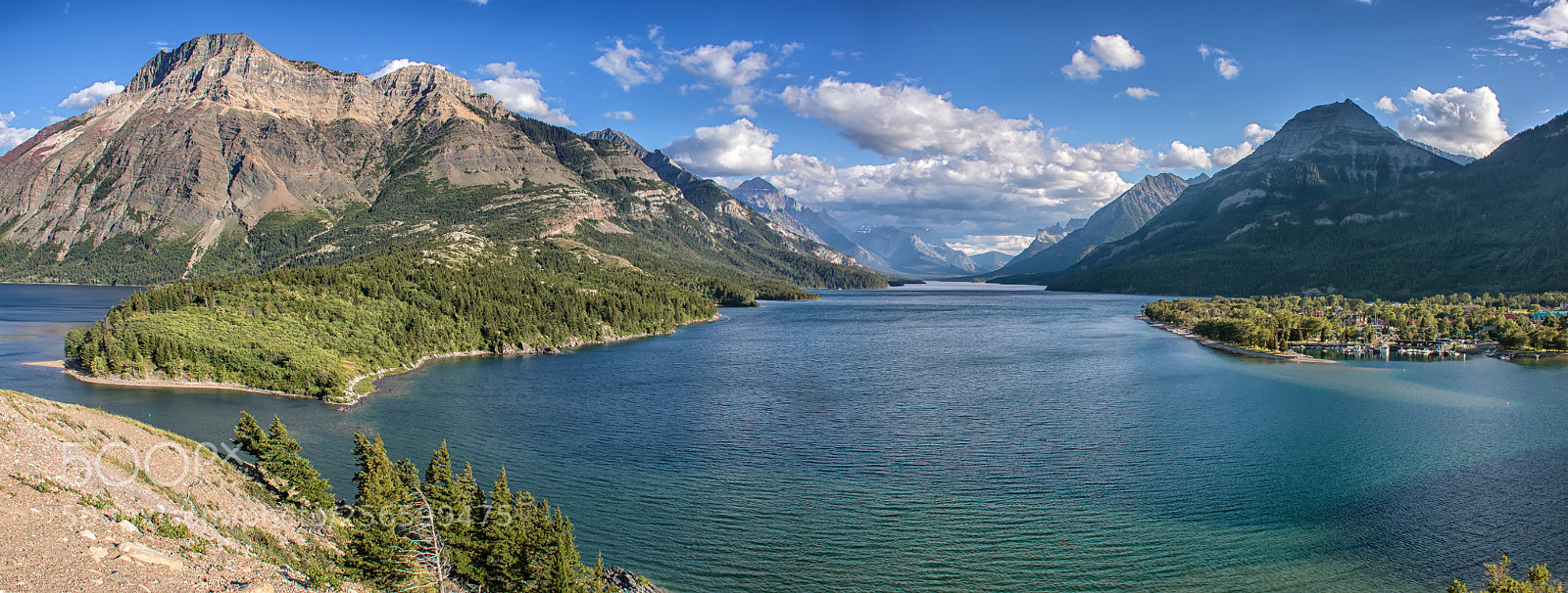 Canon EOS 7D Mark II sample photo. Waterton afternoon panorama photography