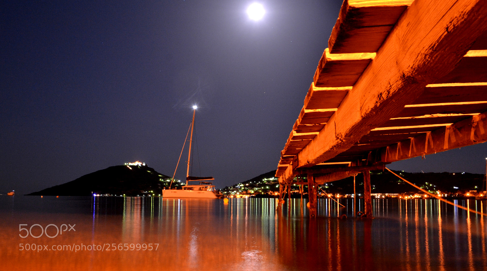 Nikon D3100 sample photo. Calm moonlight sea photography