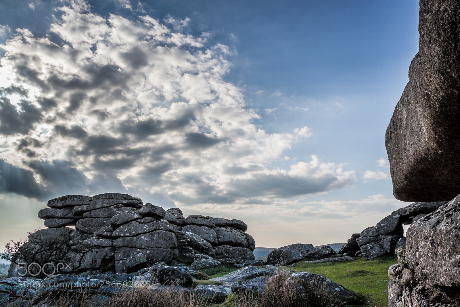 Nikon D610 sample photo. Clouds above combeshead tor photography