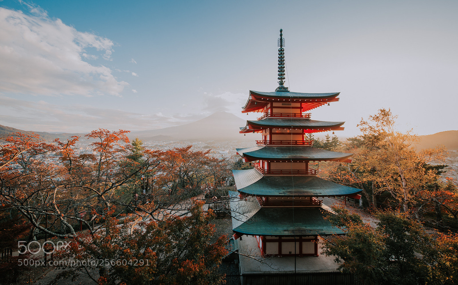 Nikon D610 sample photo. Chureito pagoda at fuji photography