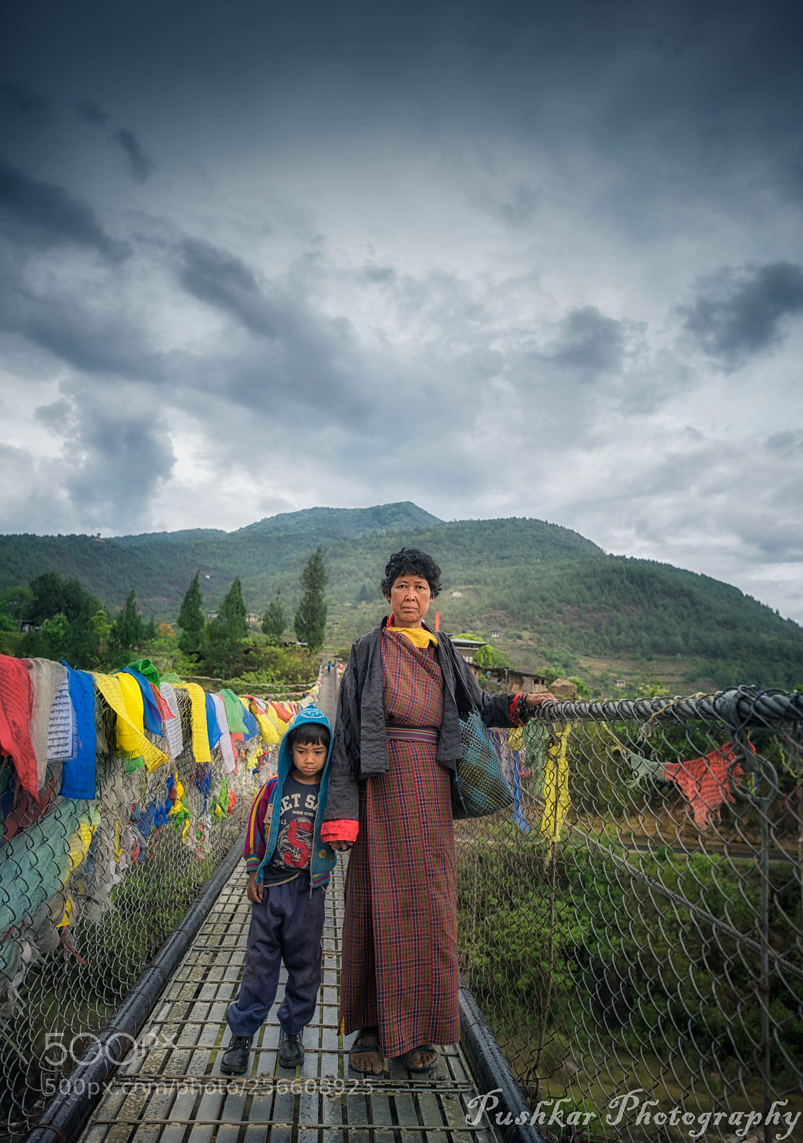 Nikon D810 sample photo. Punakha suspension bridge photography