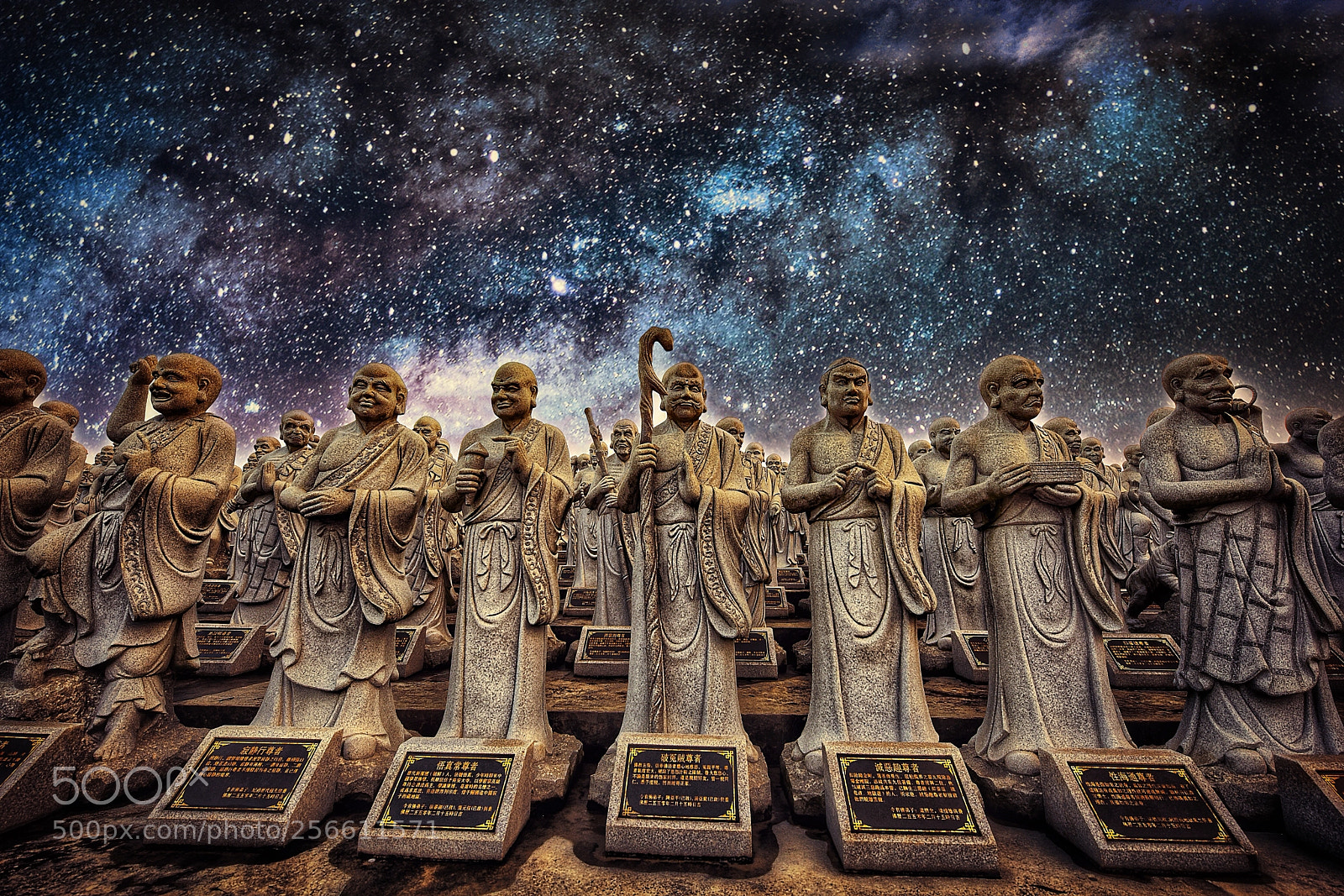 Nikon D810 sample photo. 500 lohan temple photography