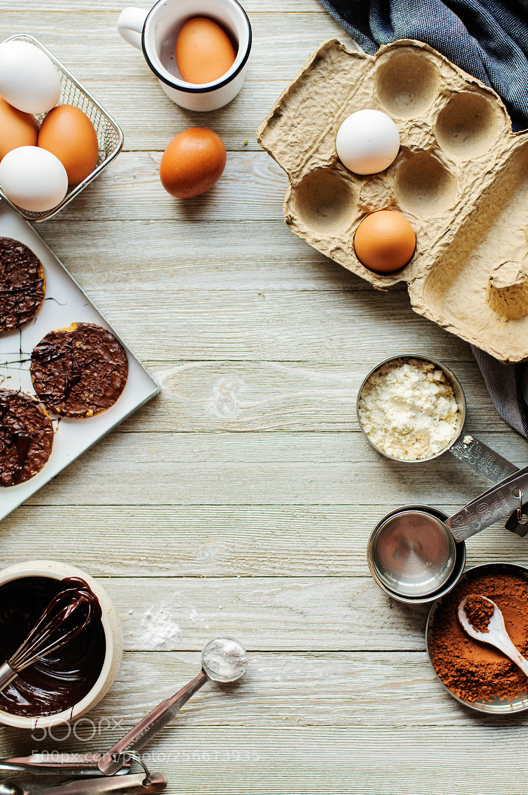 Nikon D90 sample photo. Baking ingredients for cookies photography