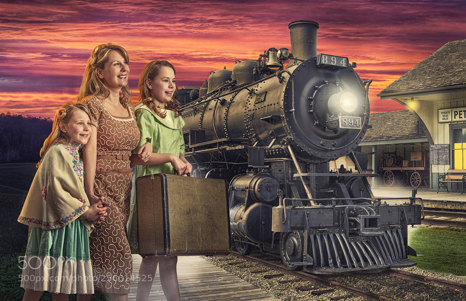 Nikon D810 sample photo. Catching the train-summer version photography