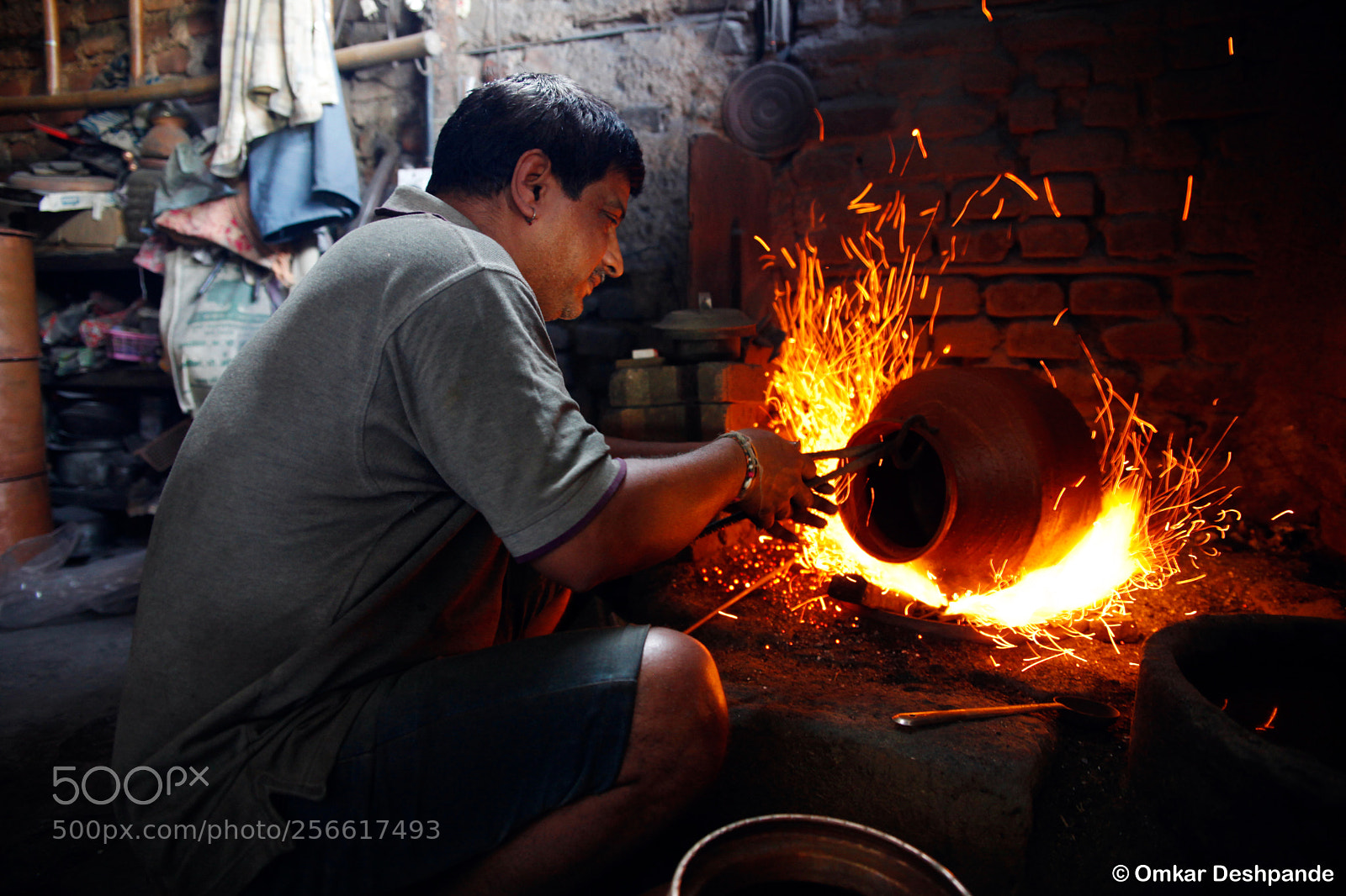 Canon EOS 5D Mark II sample photo. Metal worker photography