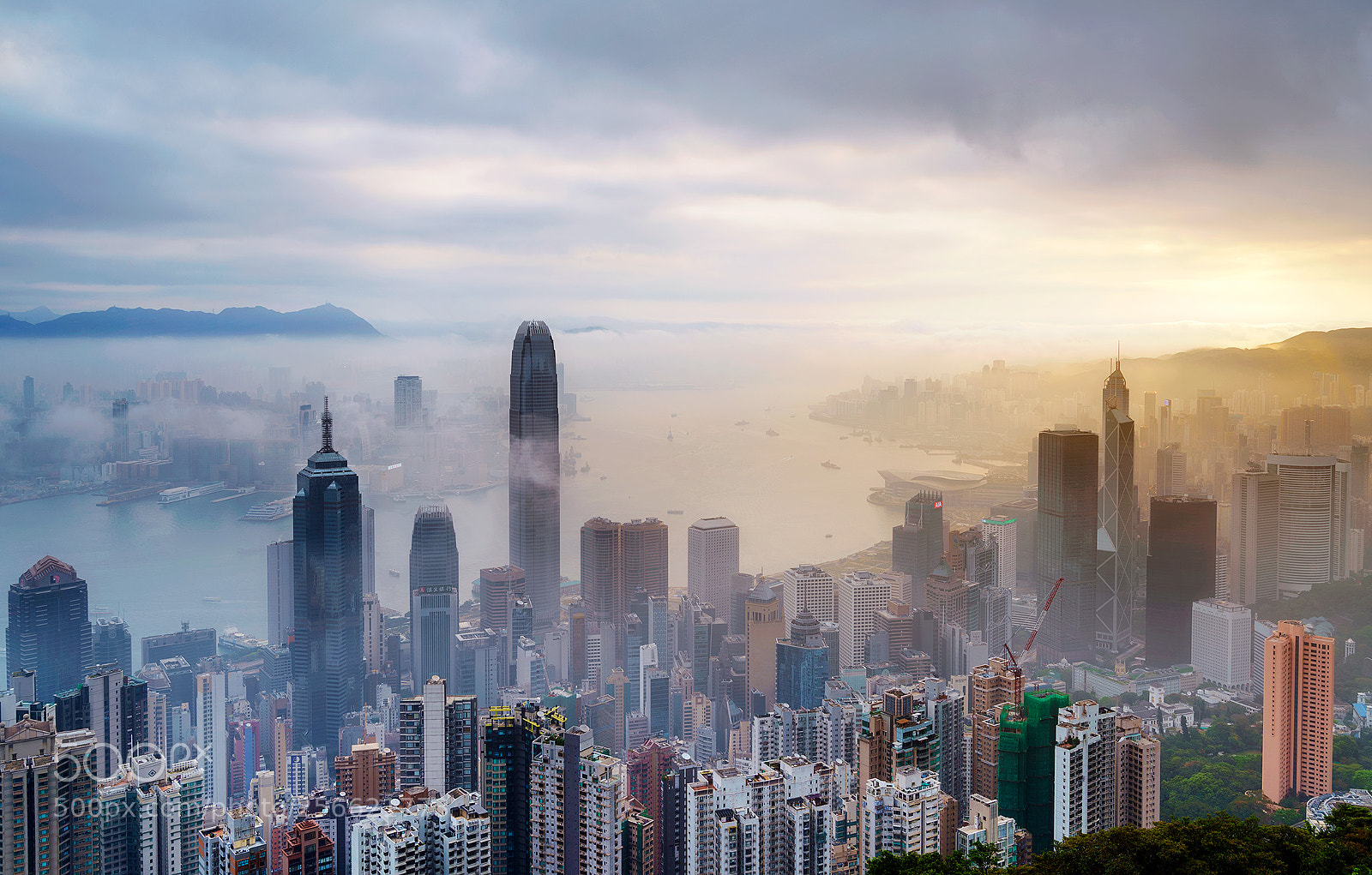 Sony a7R II sample photo. Hong kong at sunrise photography