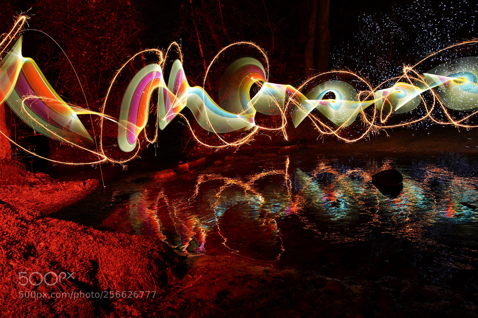 Sony a7 III sample photo. Light painting over a photography