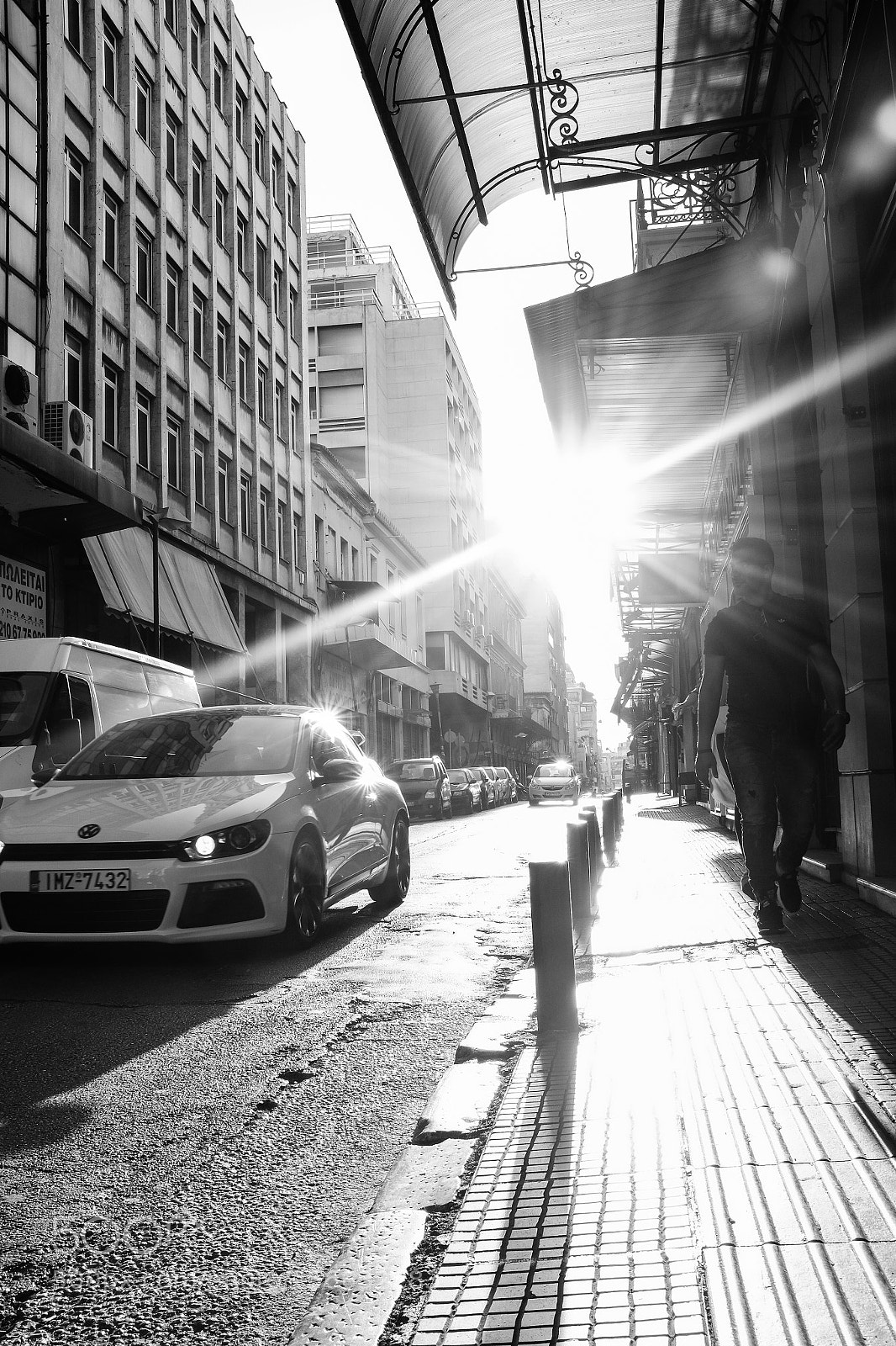 Fujifilm X100T sample photo. Man and car photography