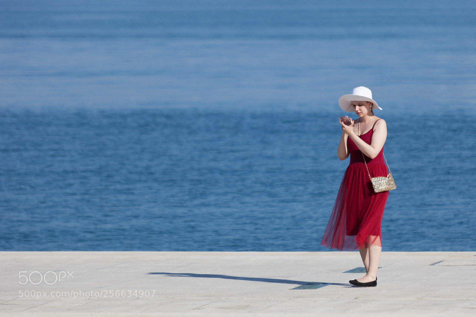 Canon EOS 5D Mark II sample photo. Lady in red photography