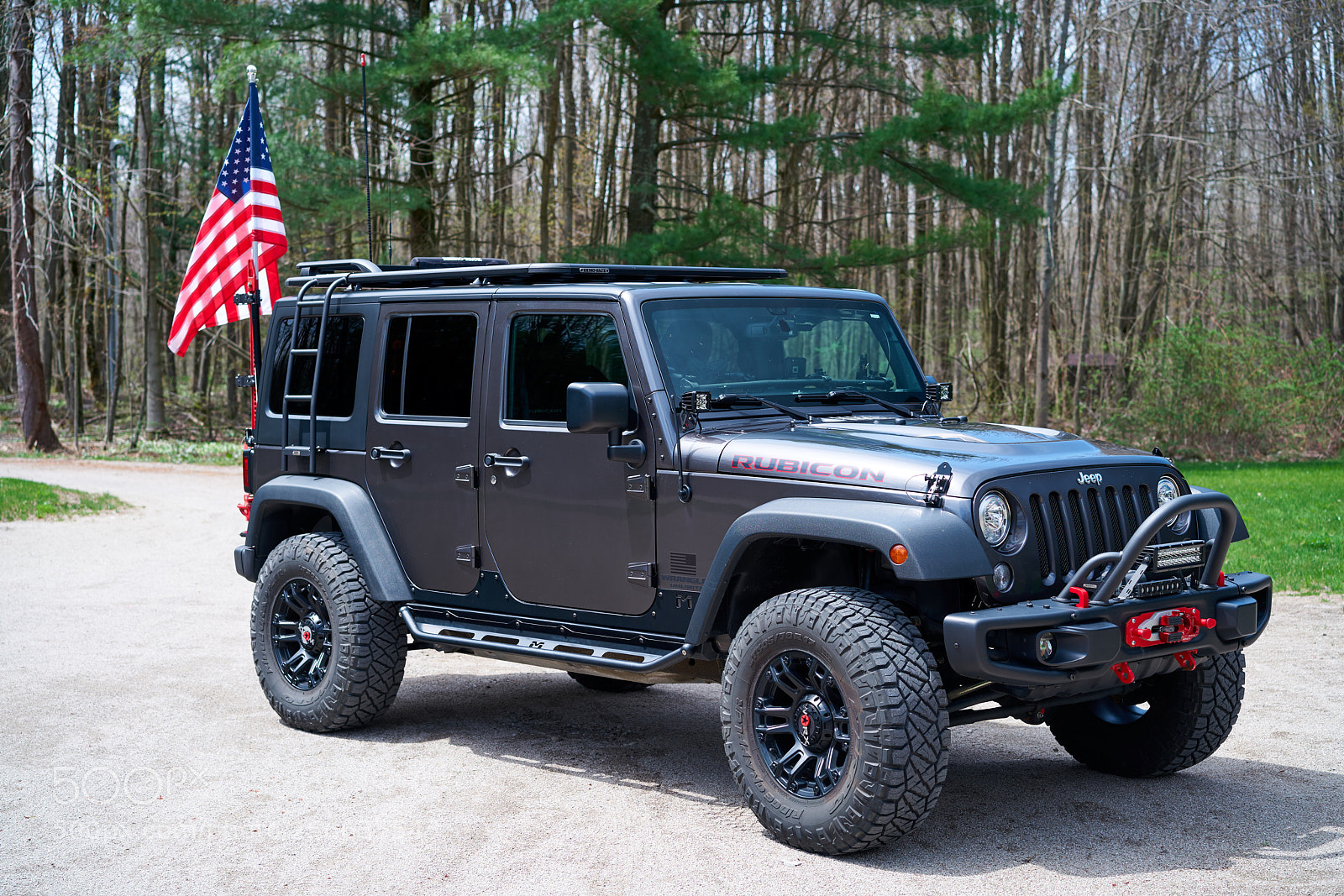 Sony a7R II sample photo. Jeep u s flag photography