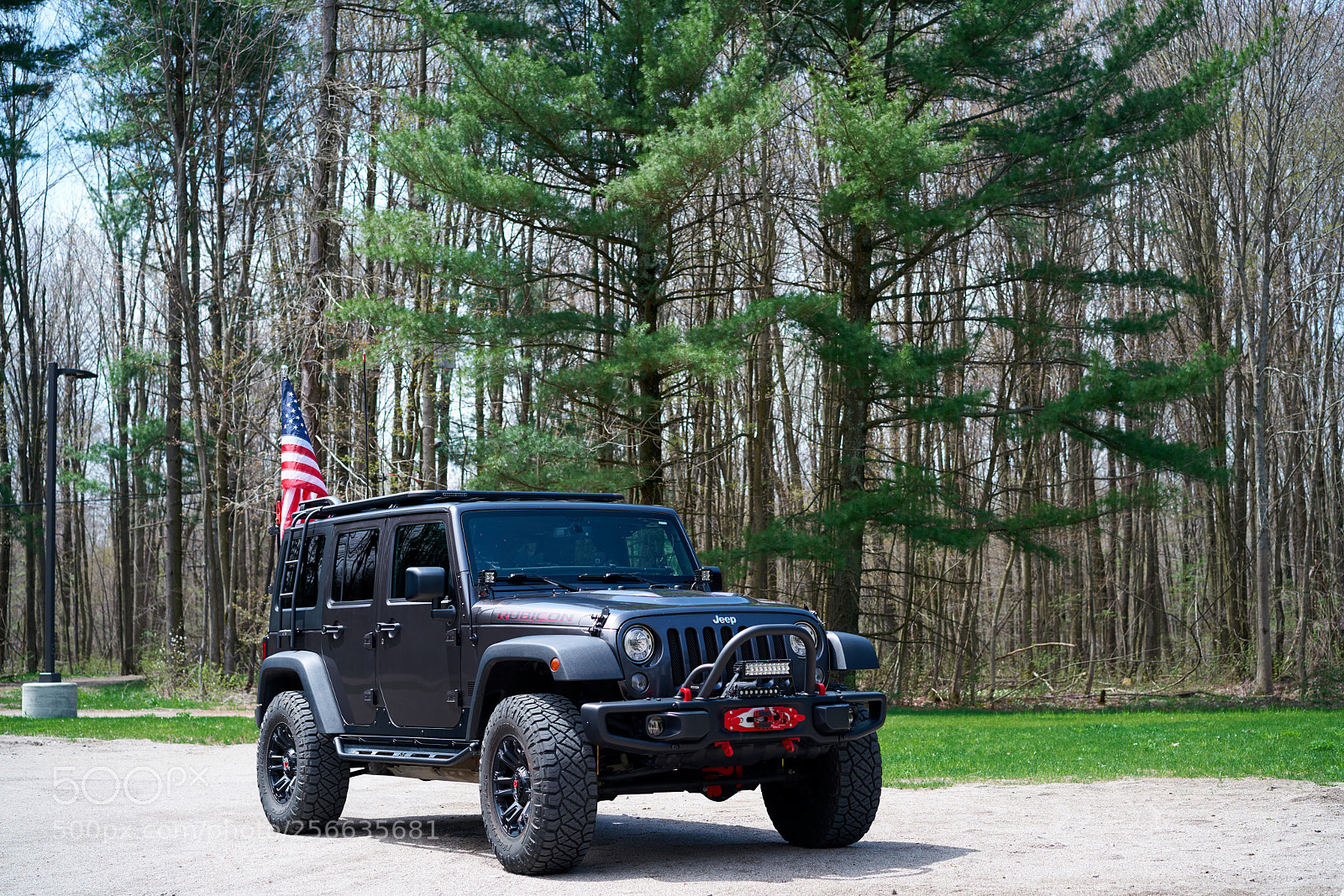 Sony a7R II sample photo. Jeep u s flag photography