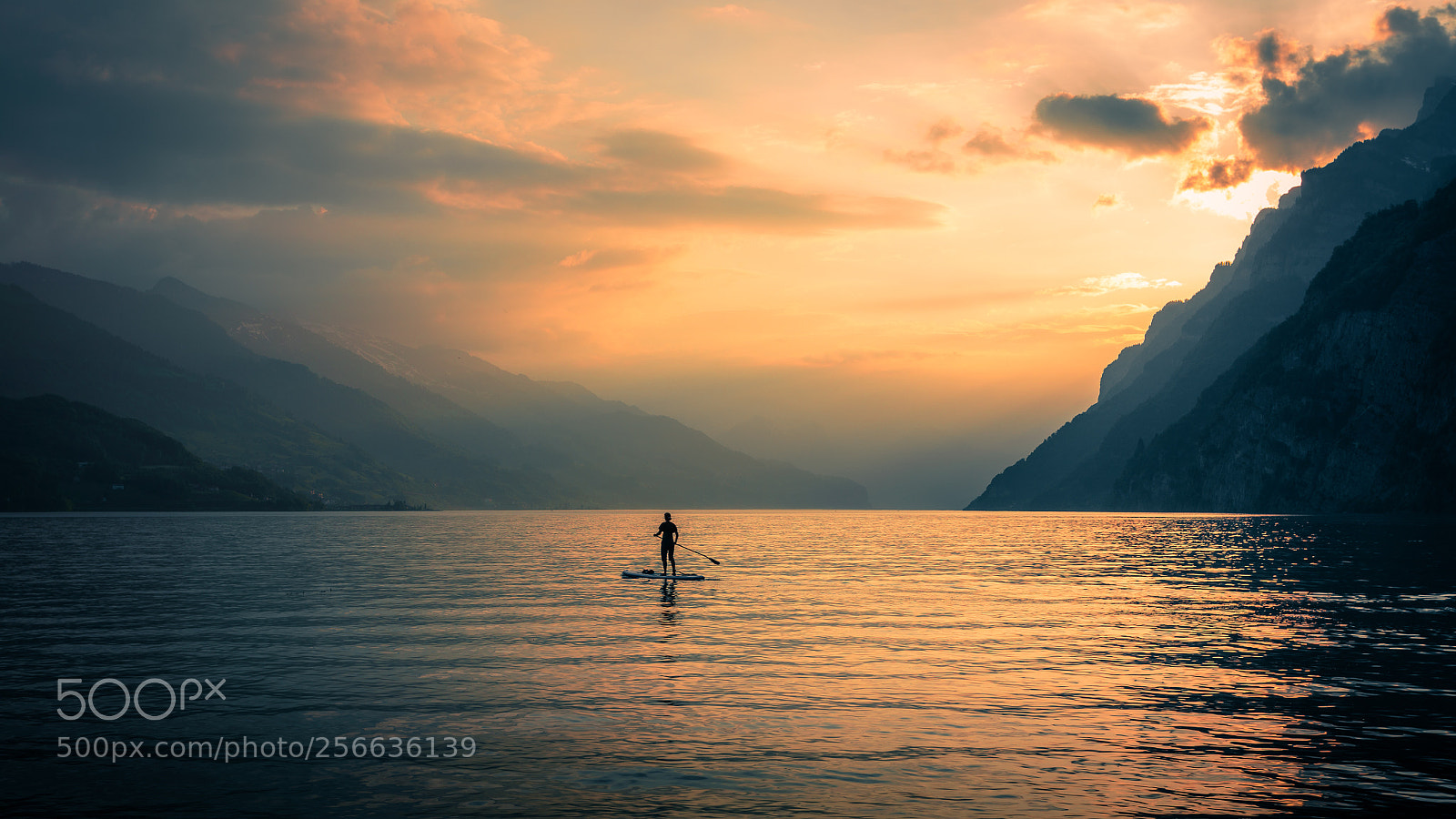 Canon EOS 6D sample photo. Sunset from walensee photography