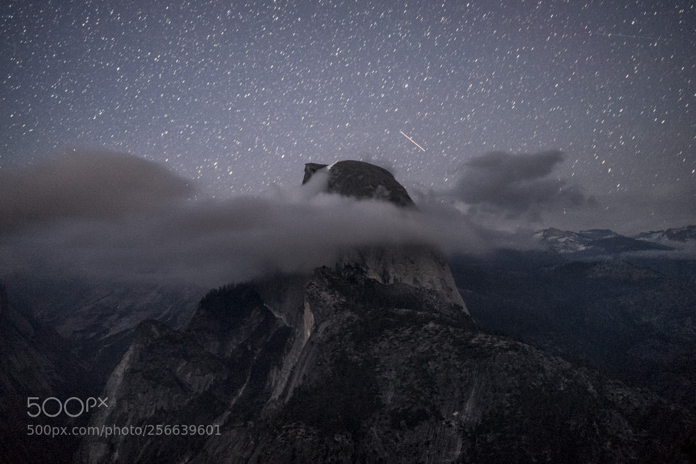 Sony a7 sample photo. Clouded half dome photography