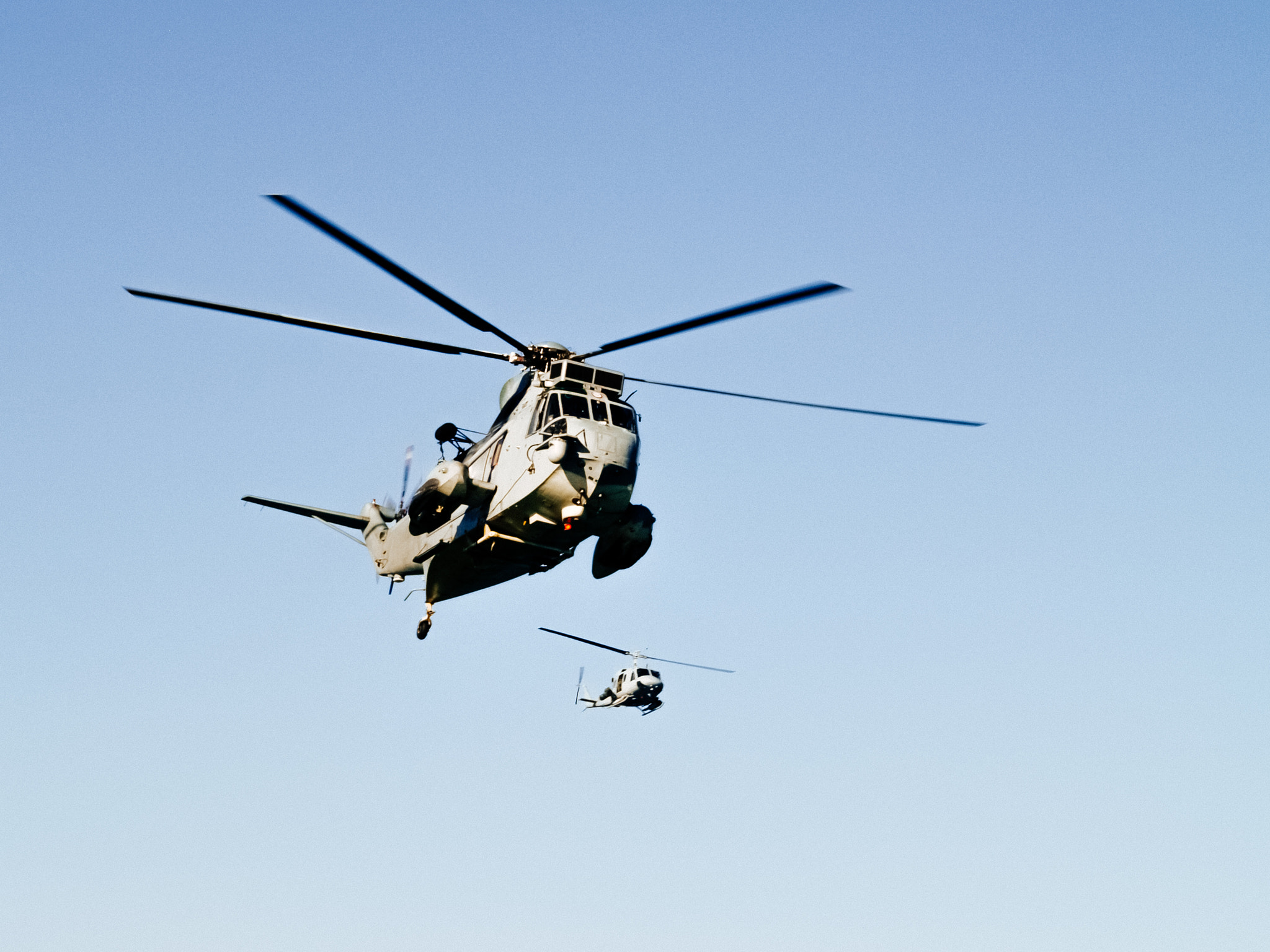 Olympus E-400 (EVOLT E-400) sample photo. Two helicopters photography
