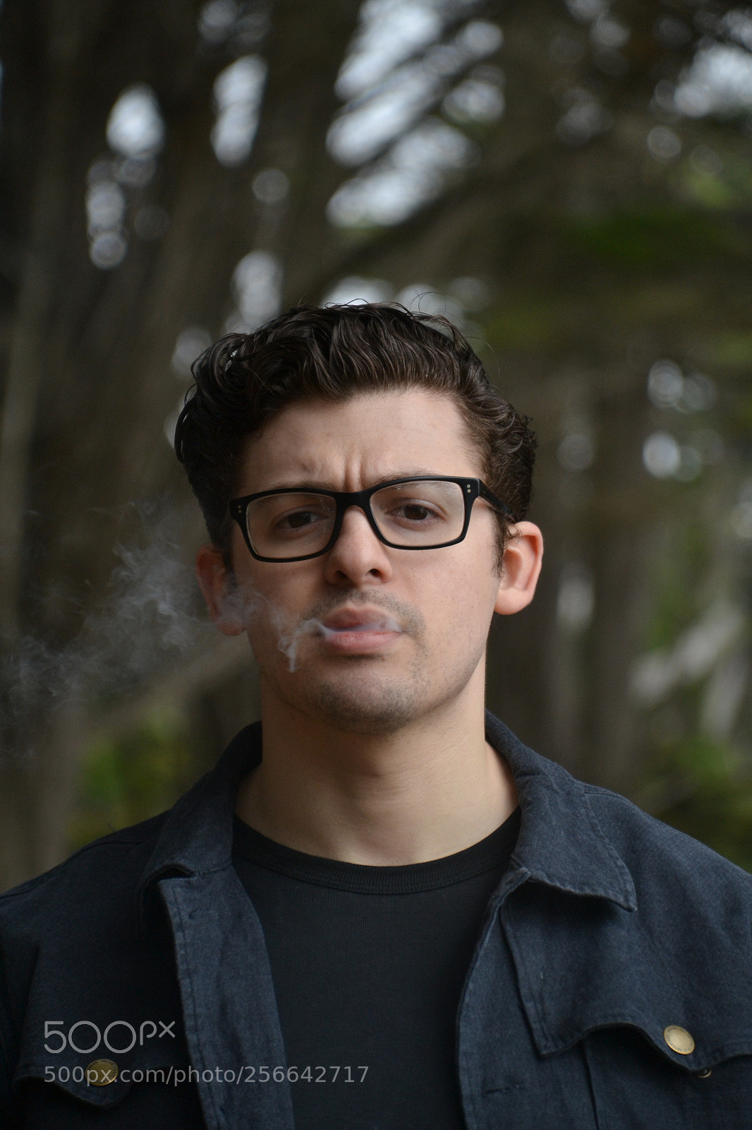 Nikon D3100 sample photo. Josh smoke in mouth photography