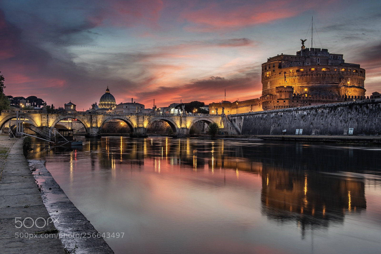 Nikon D750 sample photo. Ponte e castel sant photography